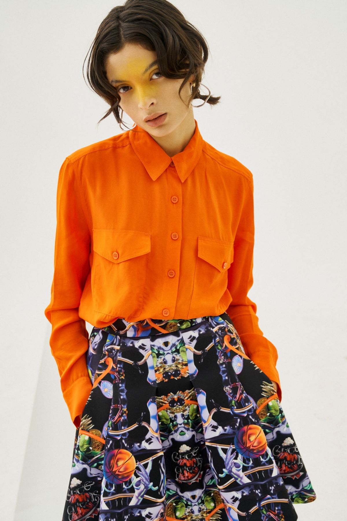 그리디어스(GREEDILOUS) Pocket Flap Loose Blouse