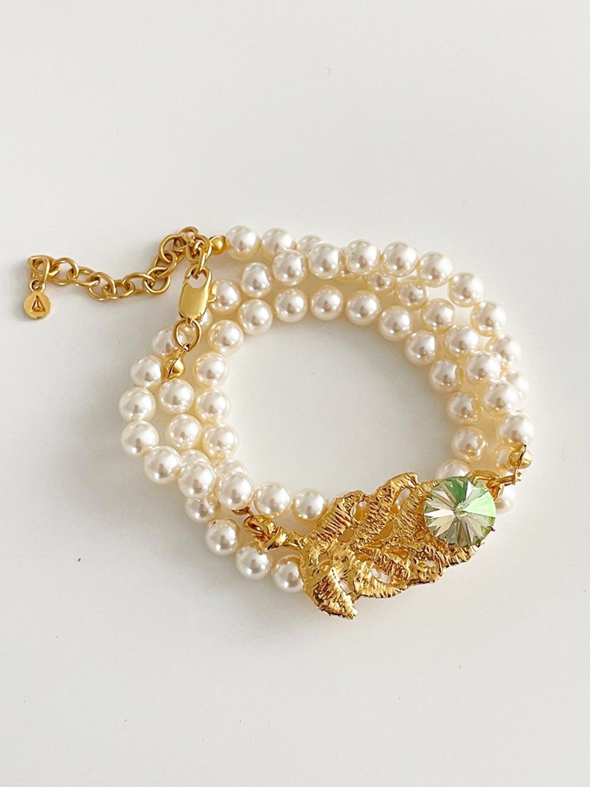 엘리오나(ELYONA) Casted Lace with Cream Pearl Bracelet / Necklace