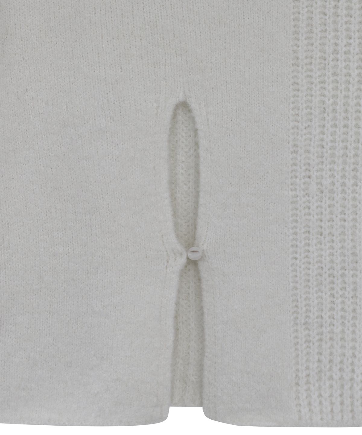 트리밍버드(TREEMINGBIRD) Sleeve Slit Boat Neck Knit [ Ivory ]