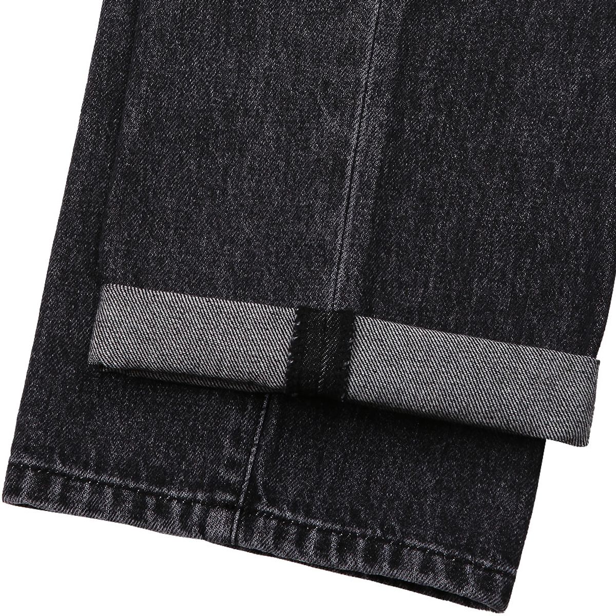 솔티(SORTIE) Cone denim One Pleats Trousers (Black)