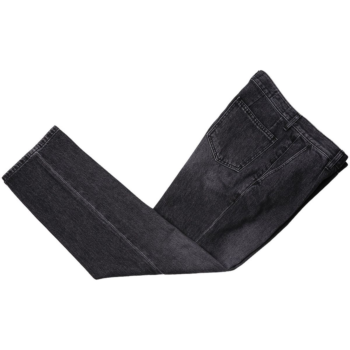 솔티(SORTIE) Cone denim One Pleats Trousers (Black)
