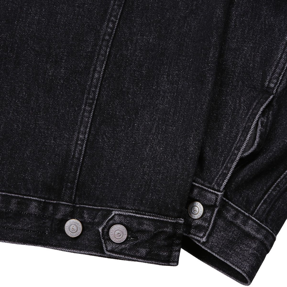솔티(SORTIE) Cone denim Trucker Jacket (Black)
