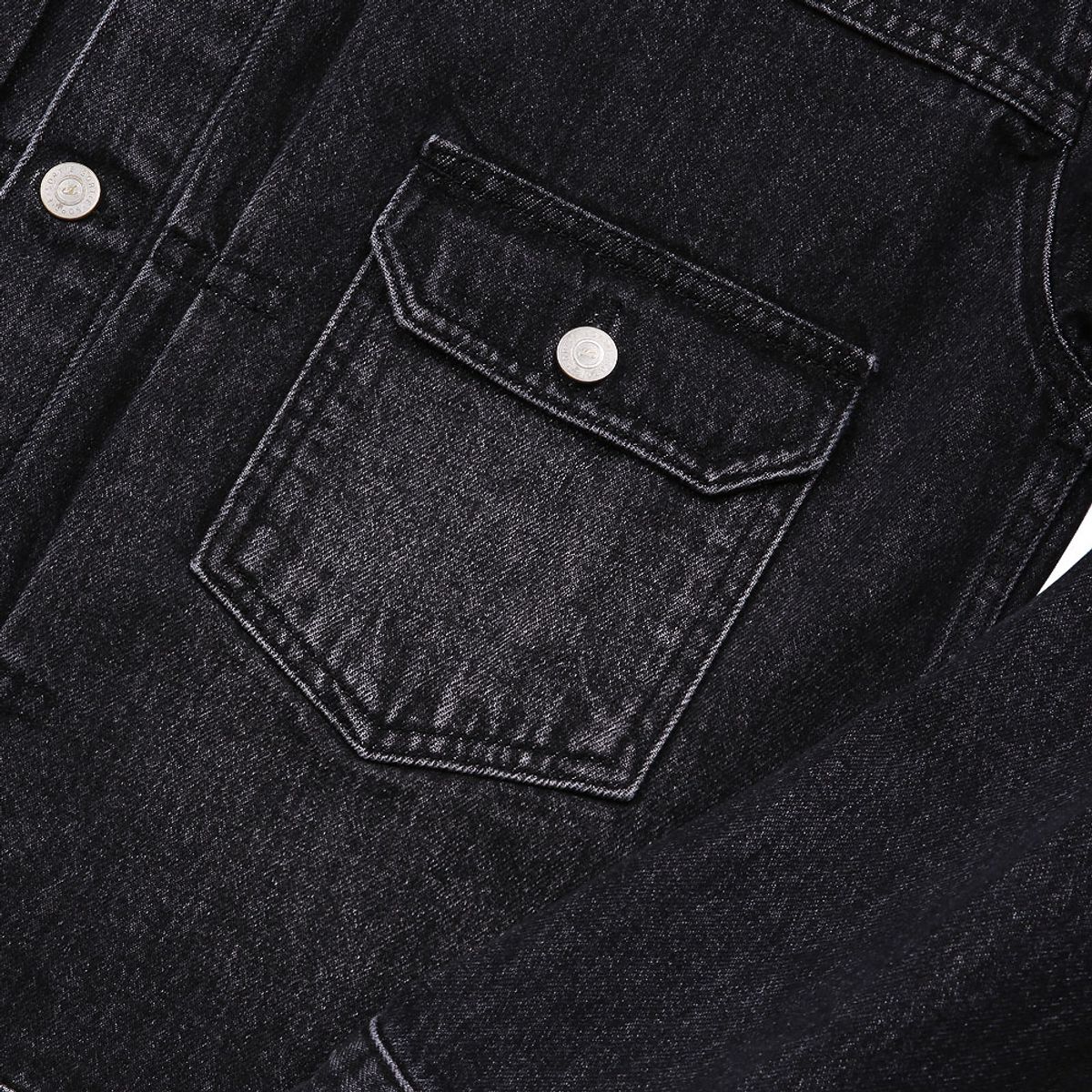 솔티(SORTIE) Cone denim Trucker Jacket (Black)