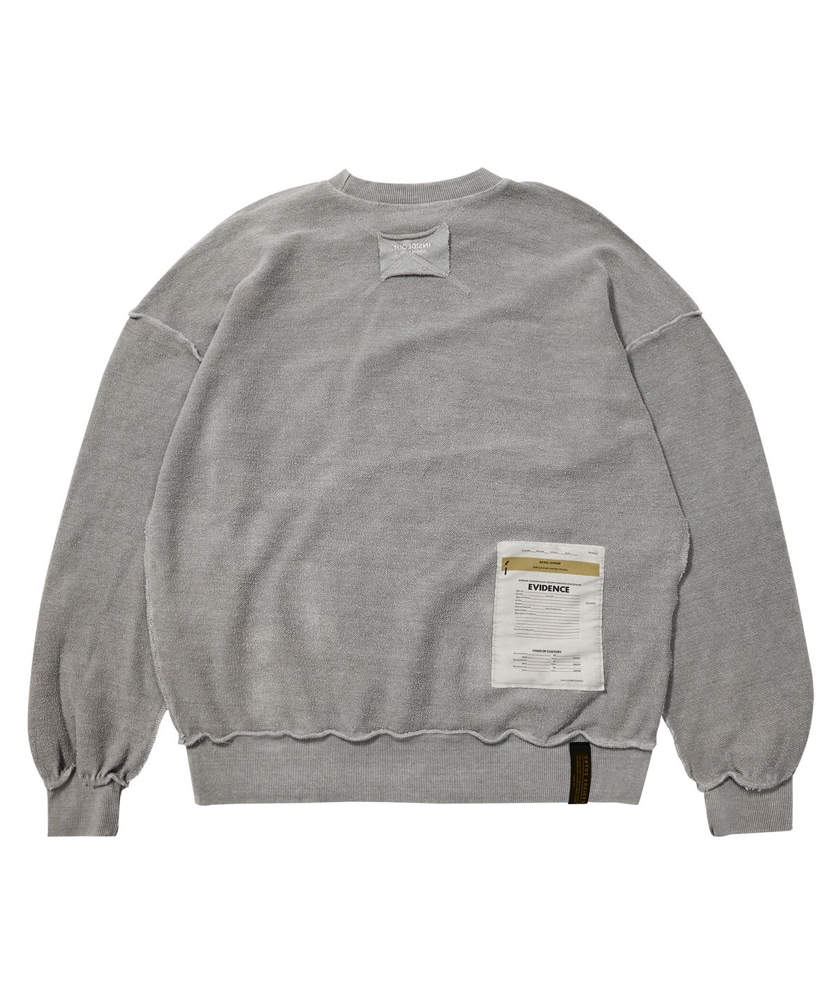 스티그마(STIGMA) INSIDEOUT OVERSIZED PIGMENT CREWNECK V2 GRAY
