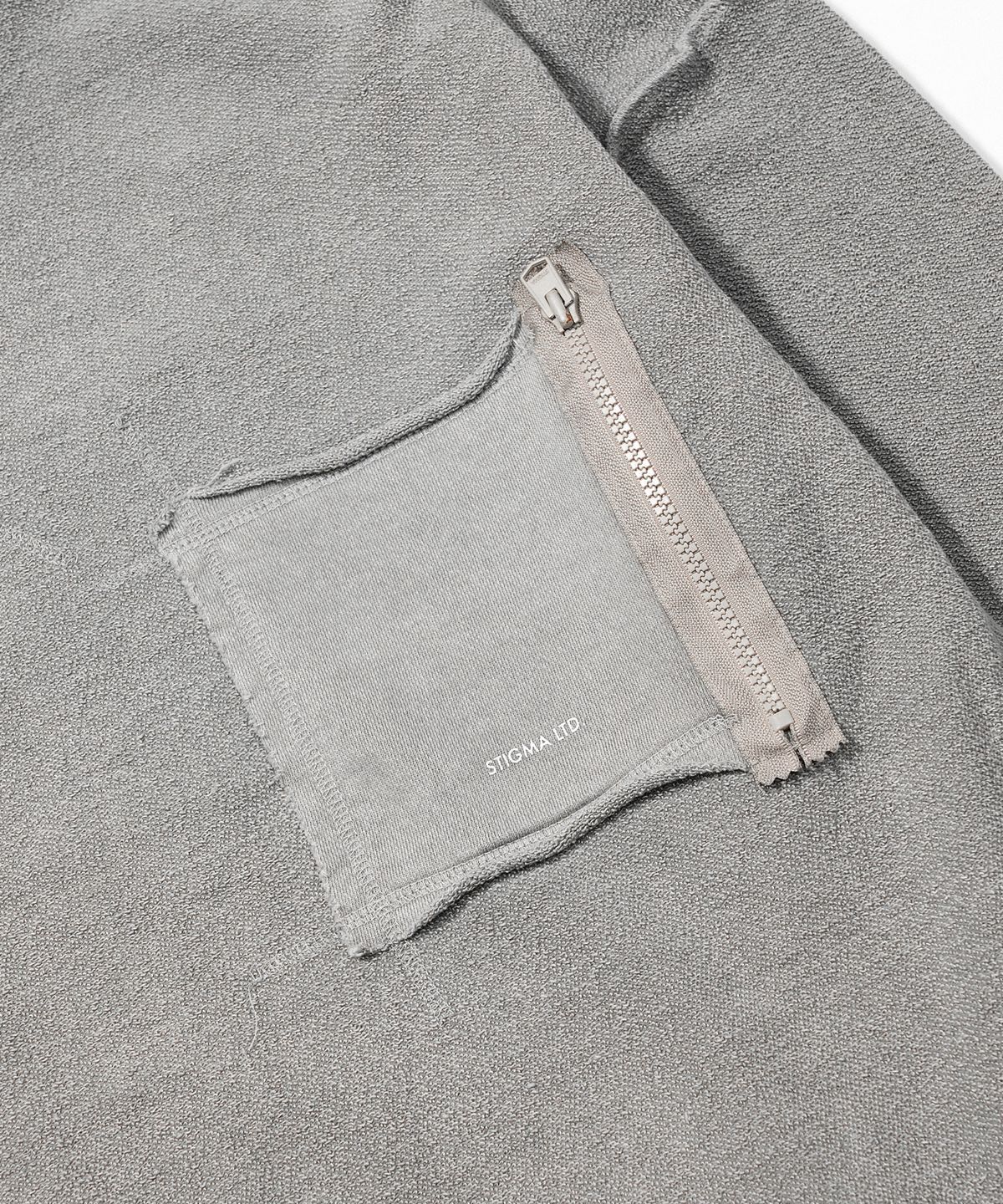 스티그마(STIGMA) INSIDEOUT OVERSIZED PIGMENT CREWNECK V2 GRAY