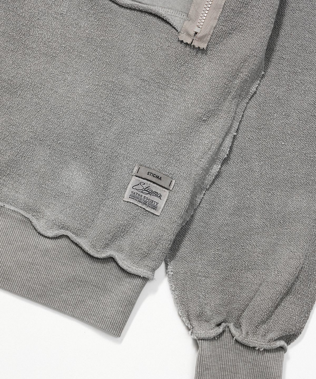스티그마(STIGMA) INSIDEOUT OVERSIZED PIGMENT CREWNECK V2 GRAY