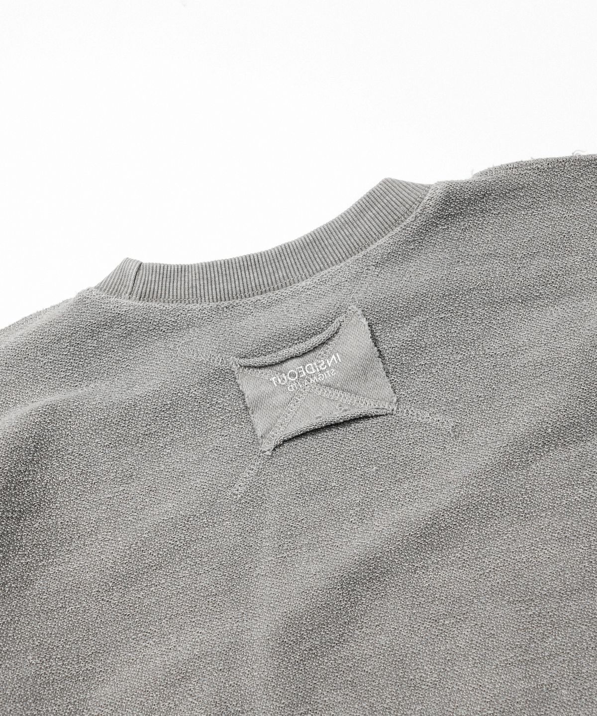스티그마(STIGMA) INSIDEOUT OVERSIZED PIGMENT CREWNECK V2 GRAY