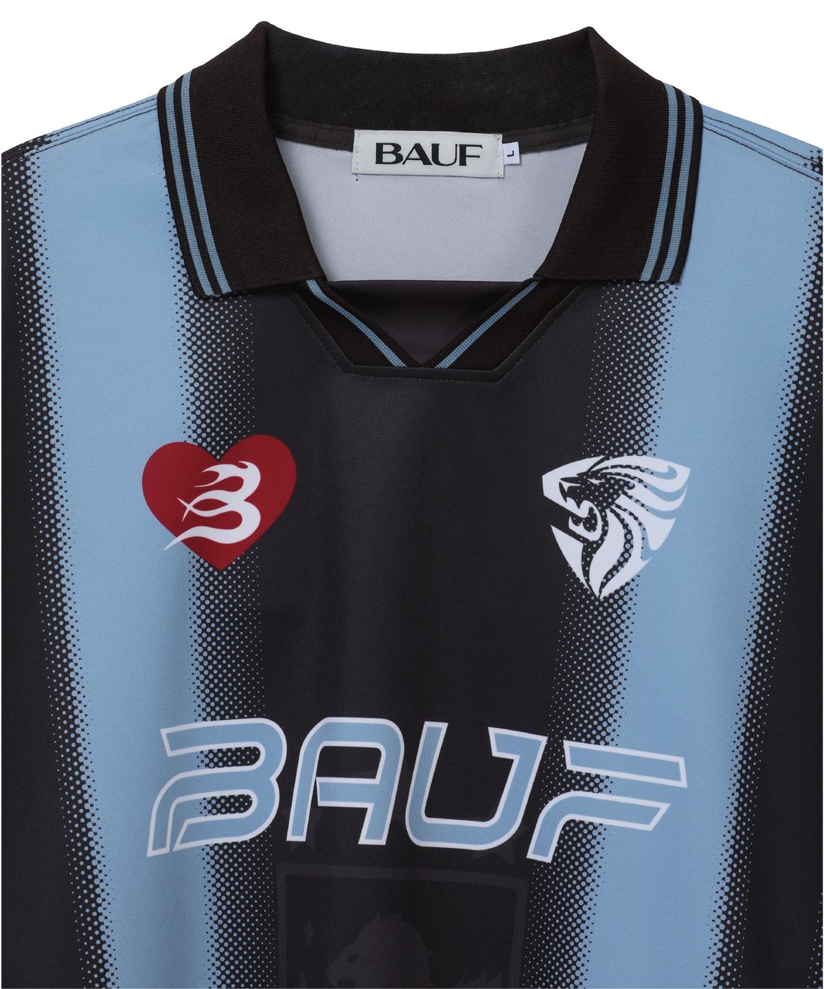 바우프(BAUF) 싸커 엠블럼 풋볼 져지 [빈티지 스카이블루]