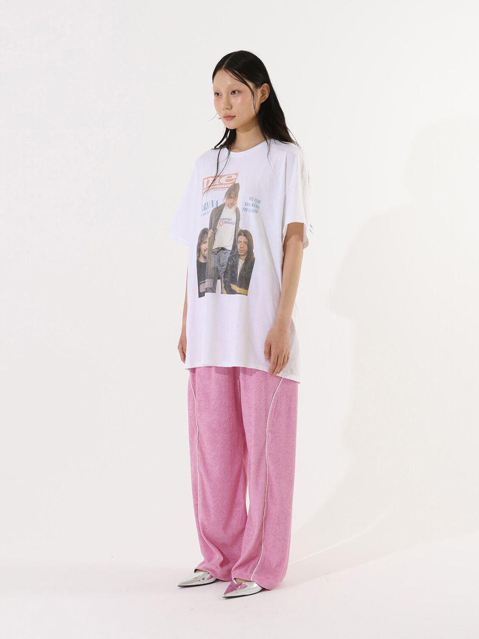 MUSINSA公式 | CHEATING OYSTER TERRY RELAXER PANTS / PINK