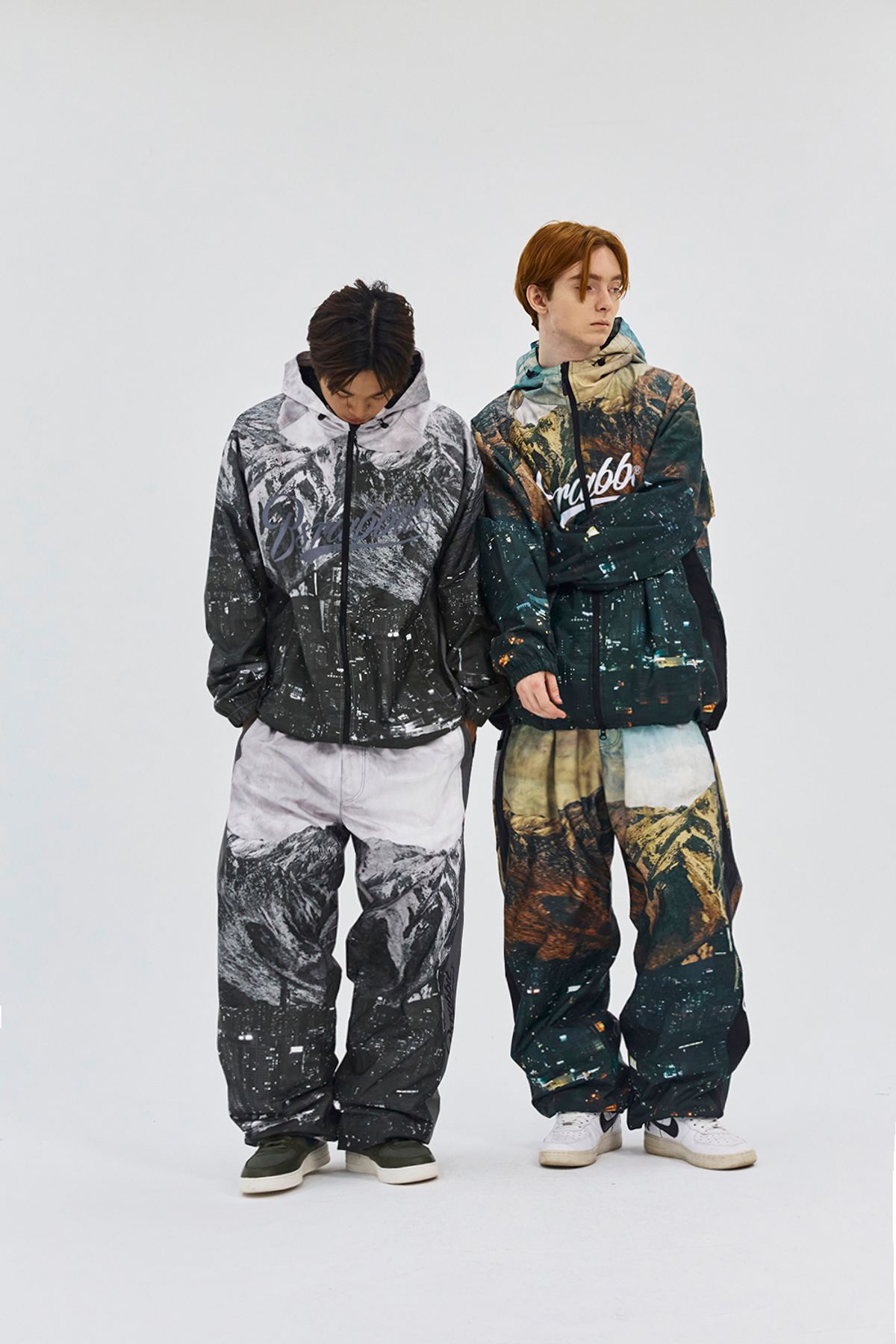 비에스래빗(BSRABBIT) 마운틴 시티 와이드 팬츠 모노 블랙