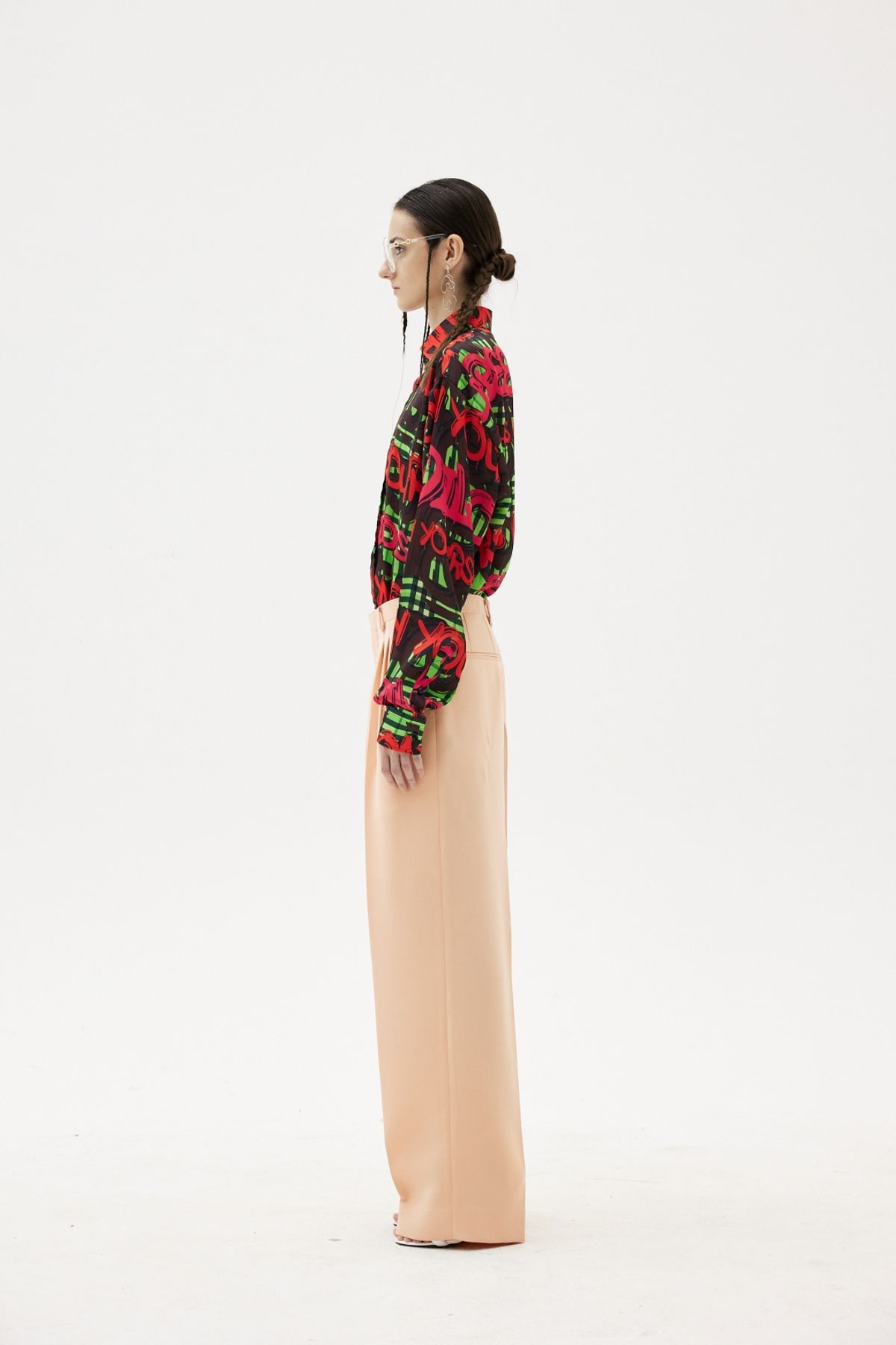 그리디어스(GREEDILOUS) Peach Full Color Suit Pants