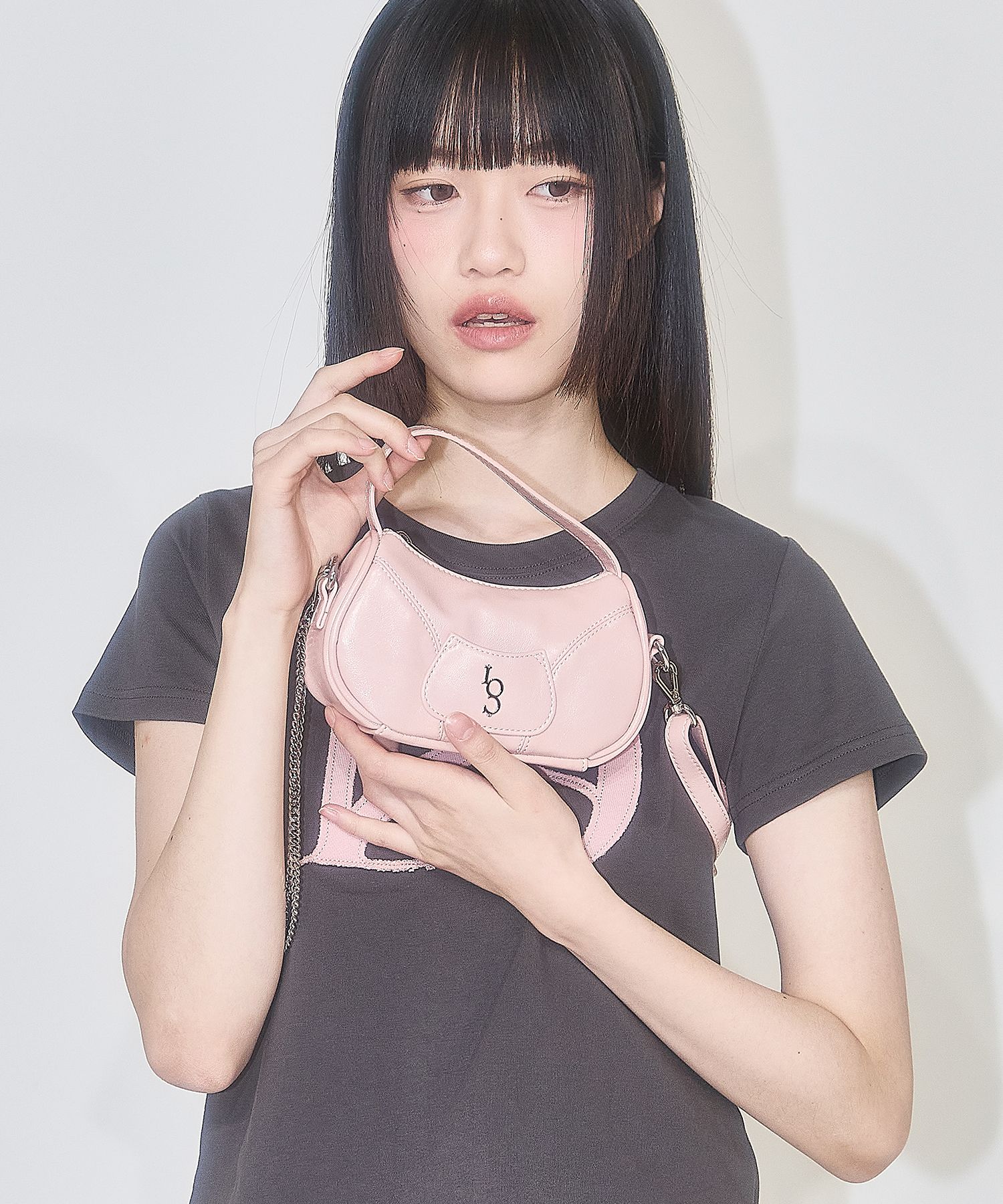 MUSINSA公式 | ILLIGO Signature mini bag pink