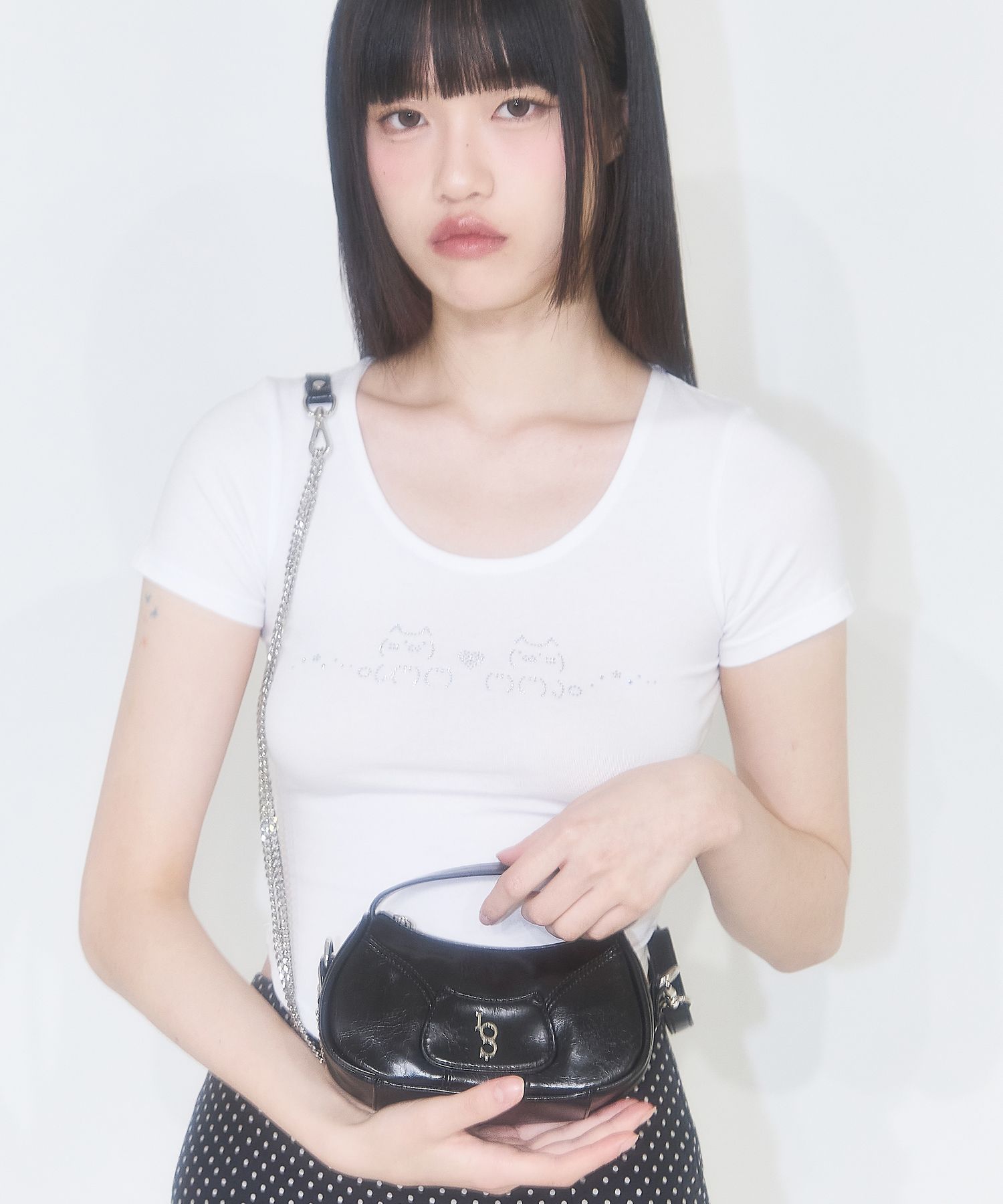 MUSINSA | ILLIGO Signature mini bag black