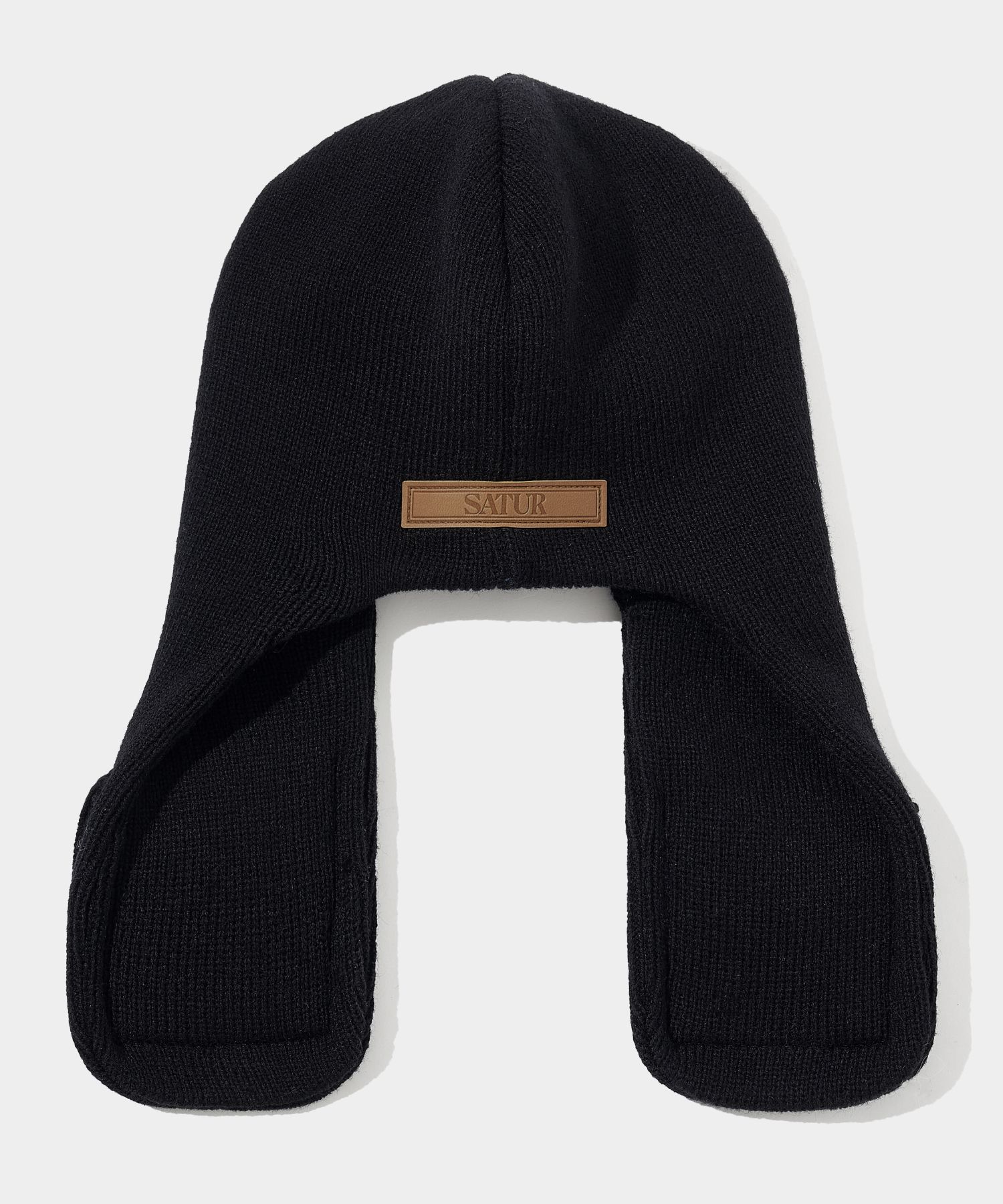 satur Ear flap pocket beanie ビーニー ニット帽 MUSINSA公式 | SATUR Ear flap pocket beanie resort black