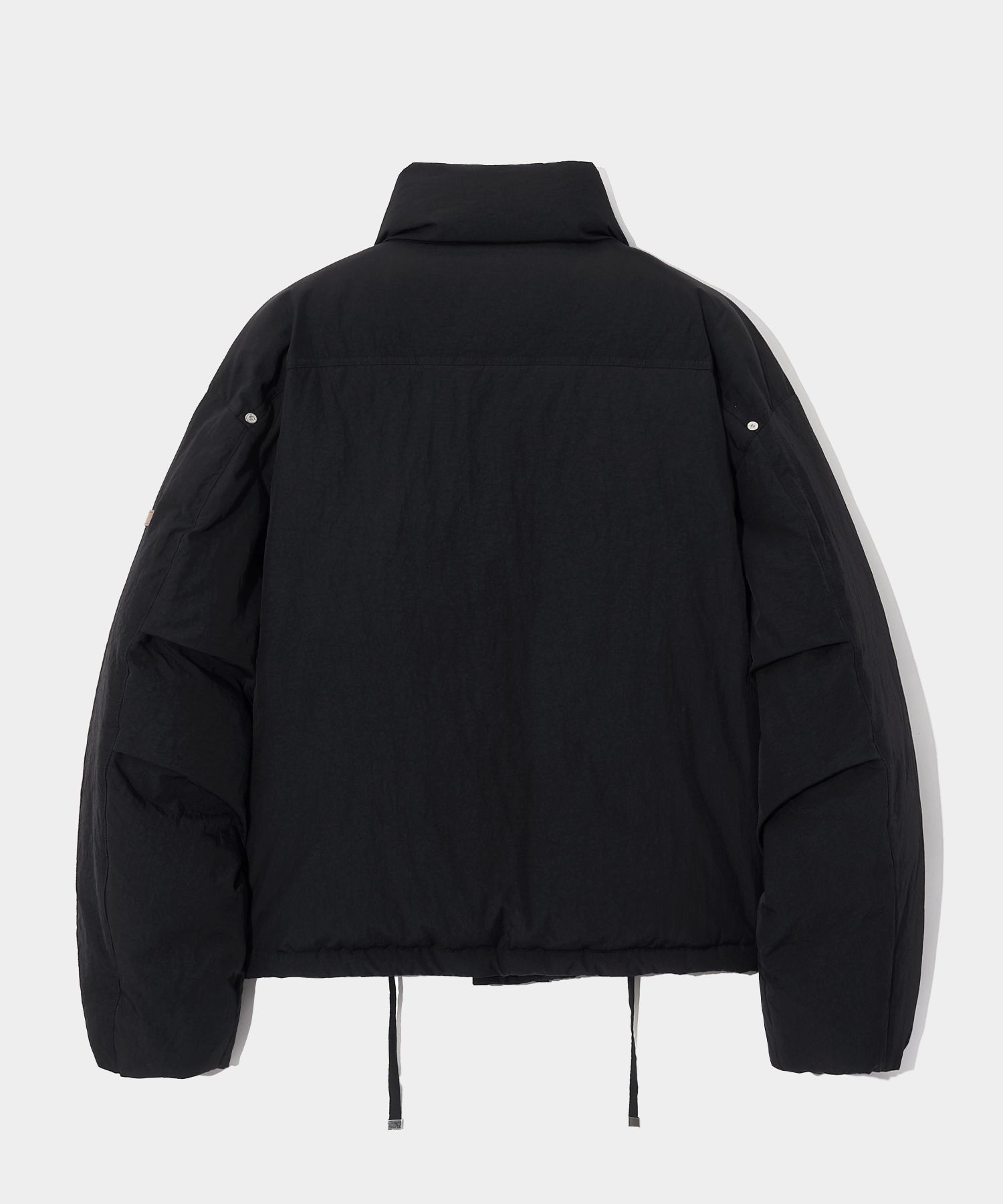 MUSINSA | SATUR Comfort duck down padded jumper organic black