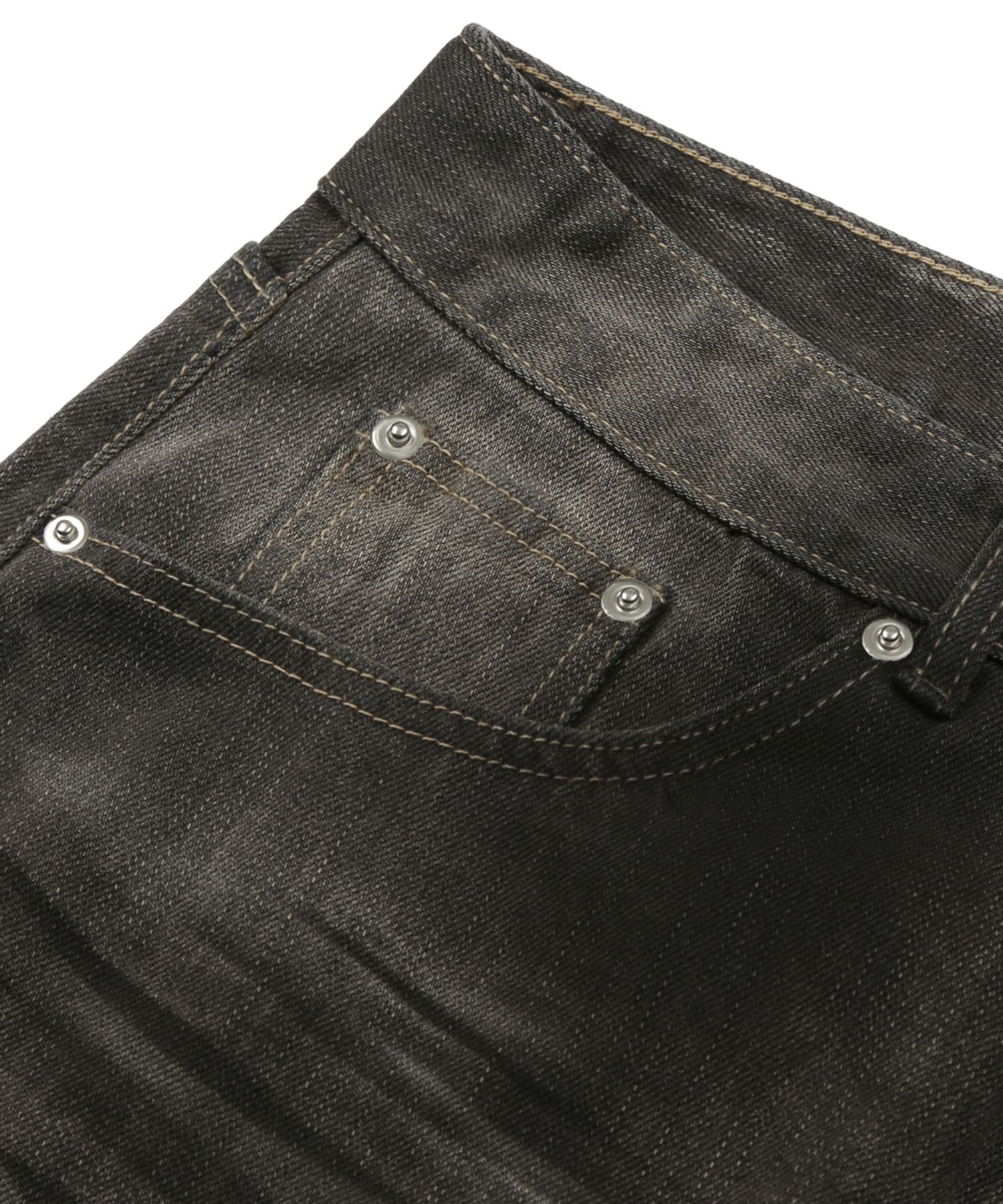 ★TRILLION★ Dirty brush washed wide denim pants LIGHT GRAY MUSINSA | TRILLION Dirty brush washed wide denim pants