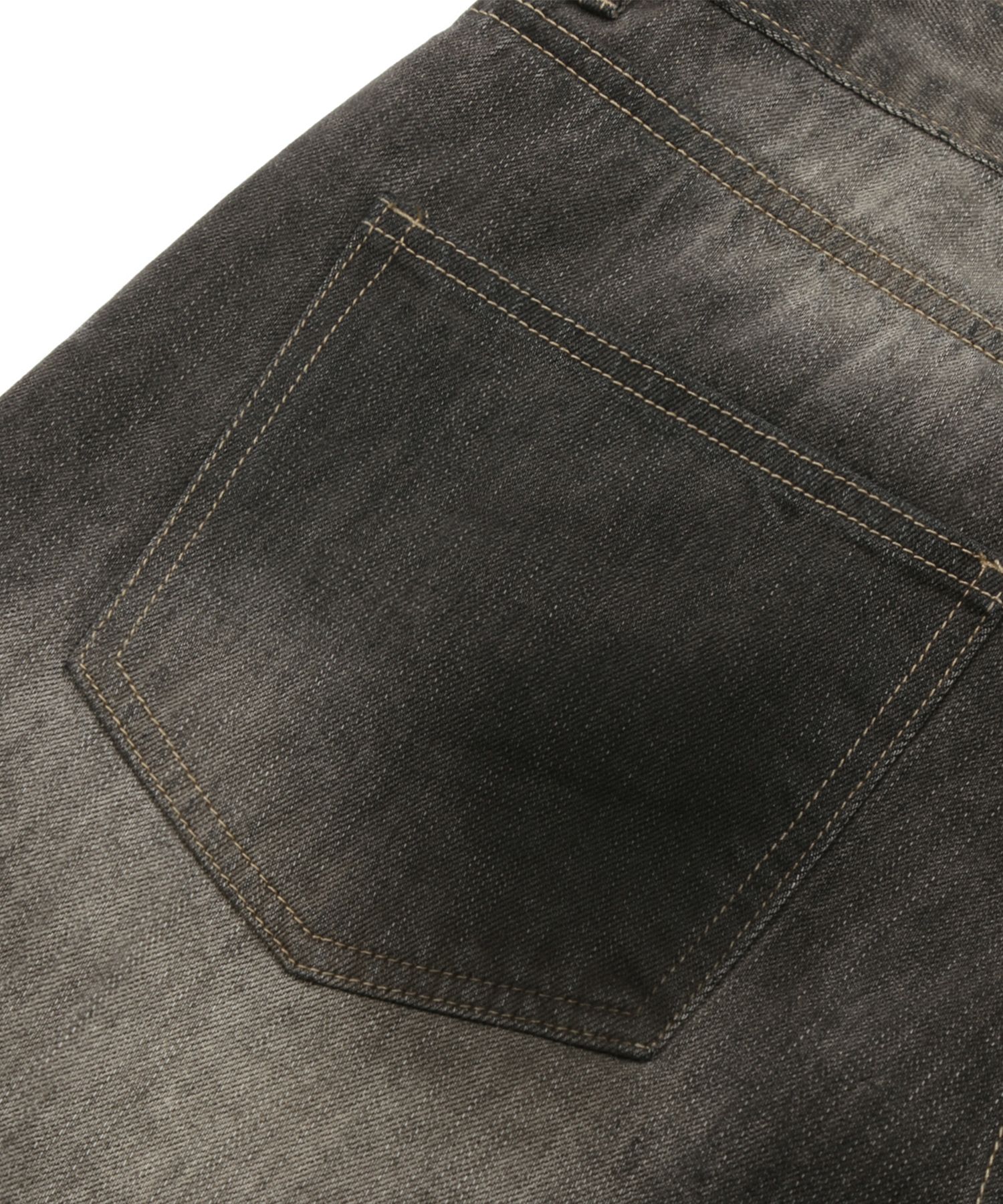 ★TRILLION★ Dirty brush washed wide denim pants LIGHT GRAY MUSINSA | TRILLION Dirty brush washed wide denim pants