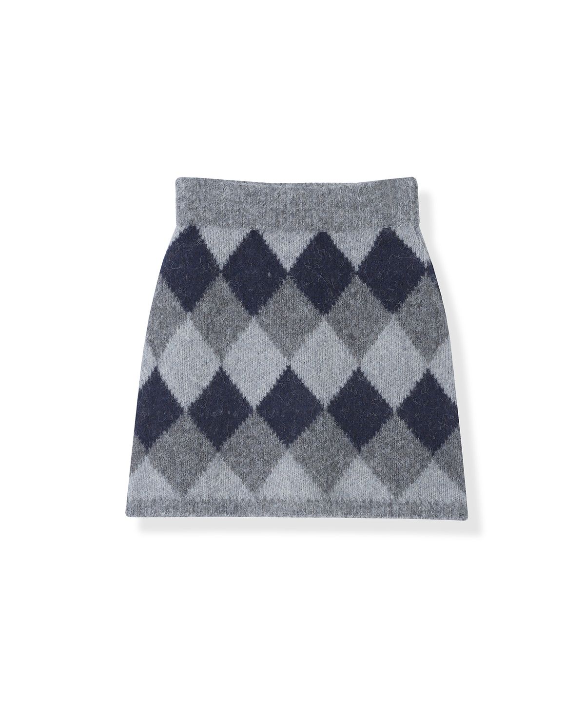 어반드레스(AVANDRESS) Argyle Slit Middle Skirt - 3COL