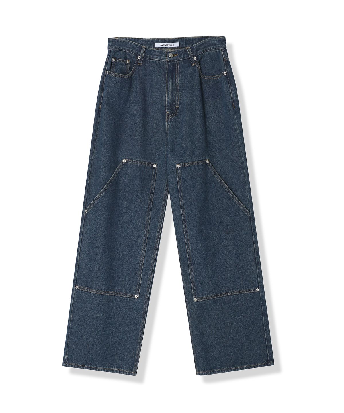 어반드레스(AVANDRESS) Carpenter Pocket Denim Pants BLUE
