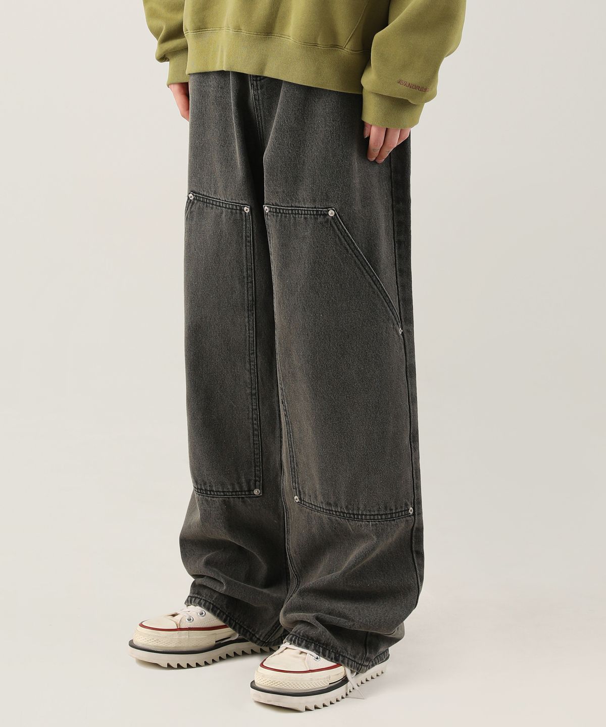 어반드레스(AVANDRESS) Carpenter Pocket Denim Pants BLUE