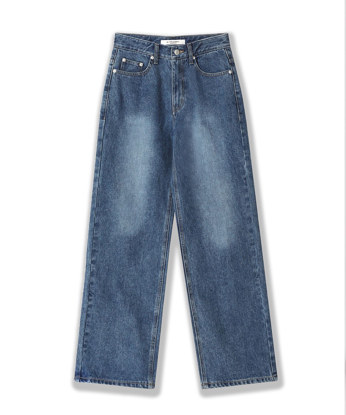 어반드레스(AVANDRESS) STRAIGHT WIDE DENIM PANTS BROWN