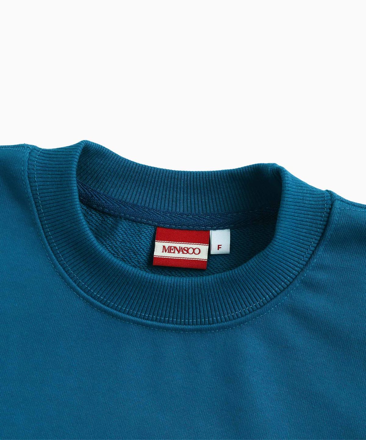 미나수(MENASOO) UNISEX CLASSIC EMBLEM SWEATSHIRT_BLUE
