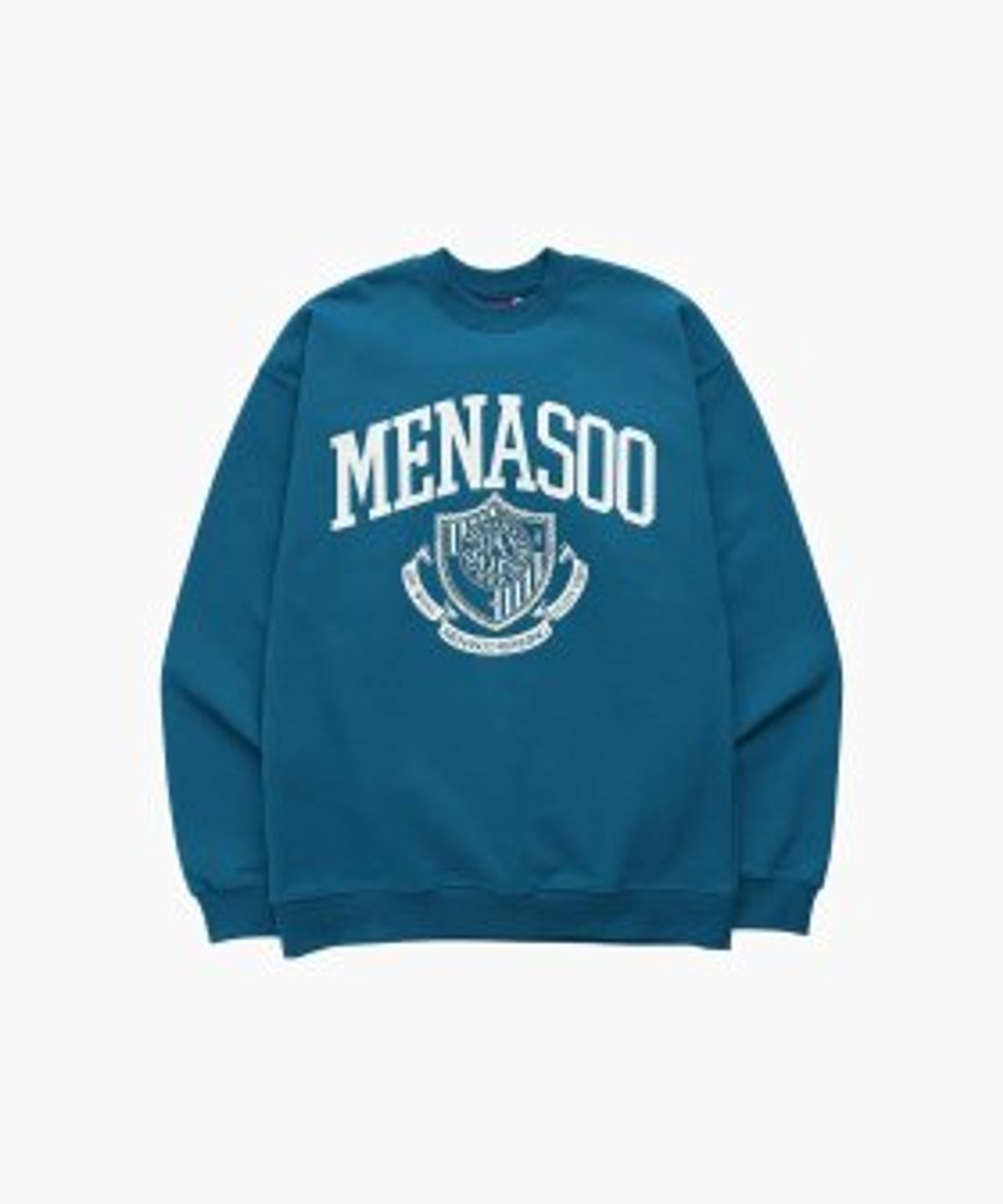 미나수(MENASOO) UNISEX CLASSIC EMBLEM SWEATSHIRT_BLUE