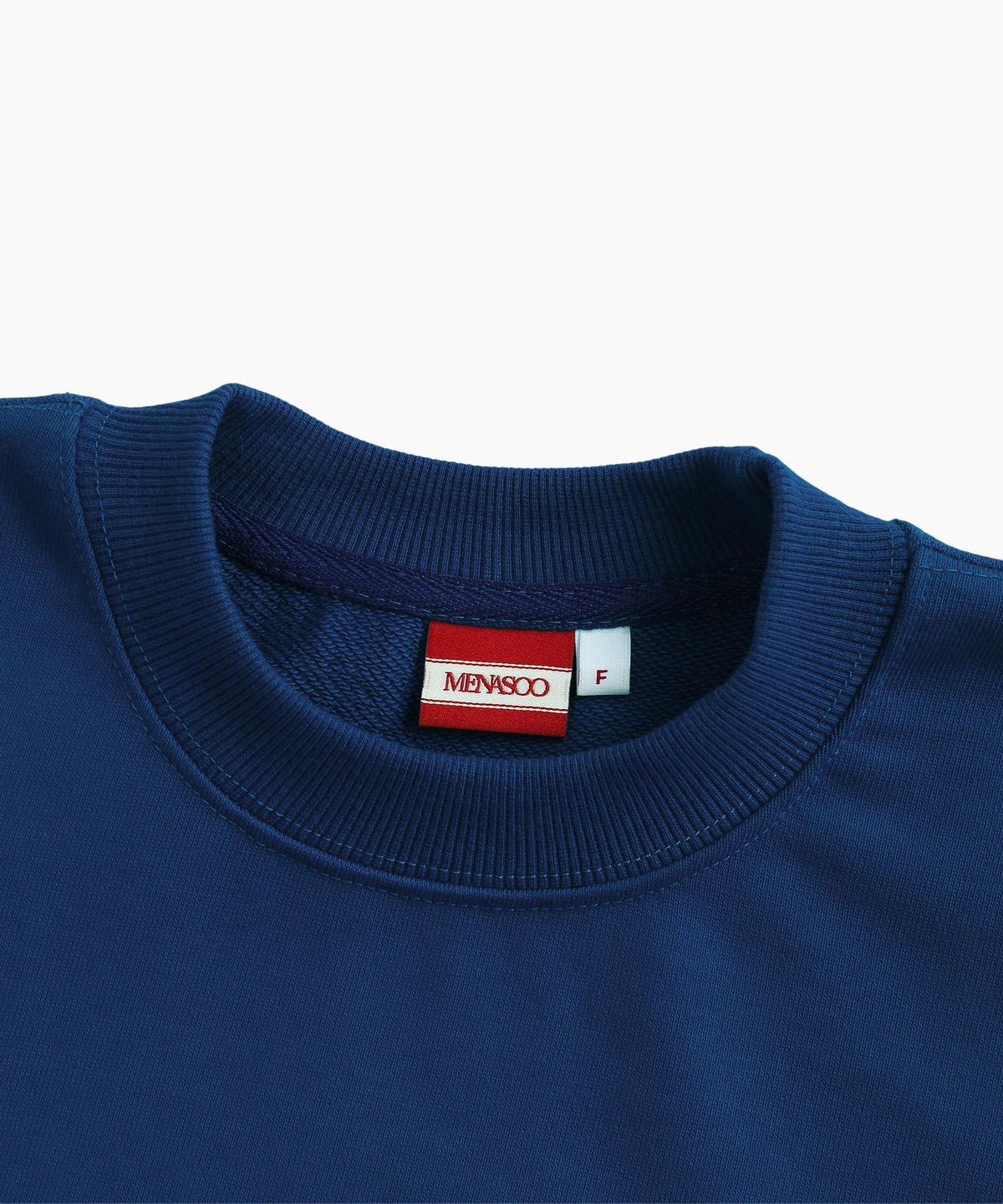미나수(MENASOO) UNISEX CLASSIC EMBLEM SWEATSHIRT_NAVY
