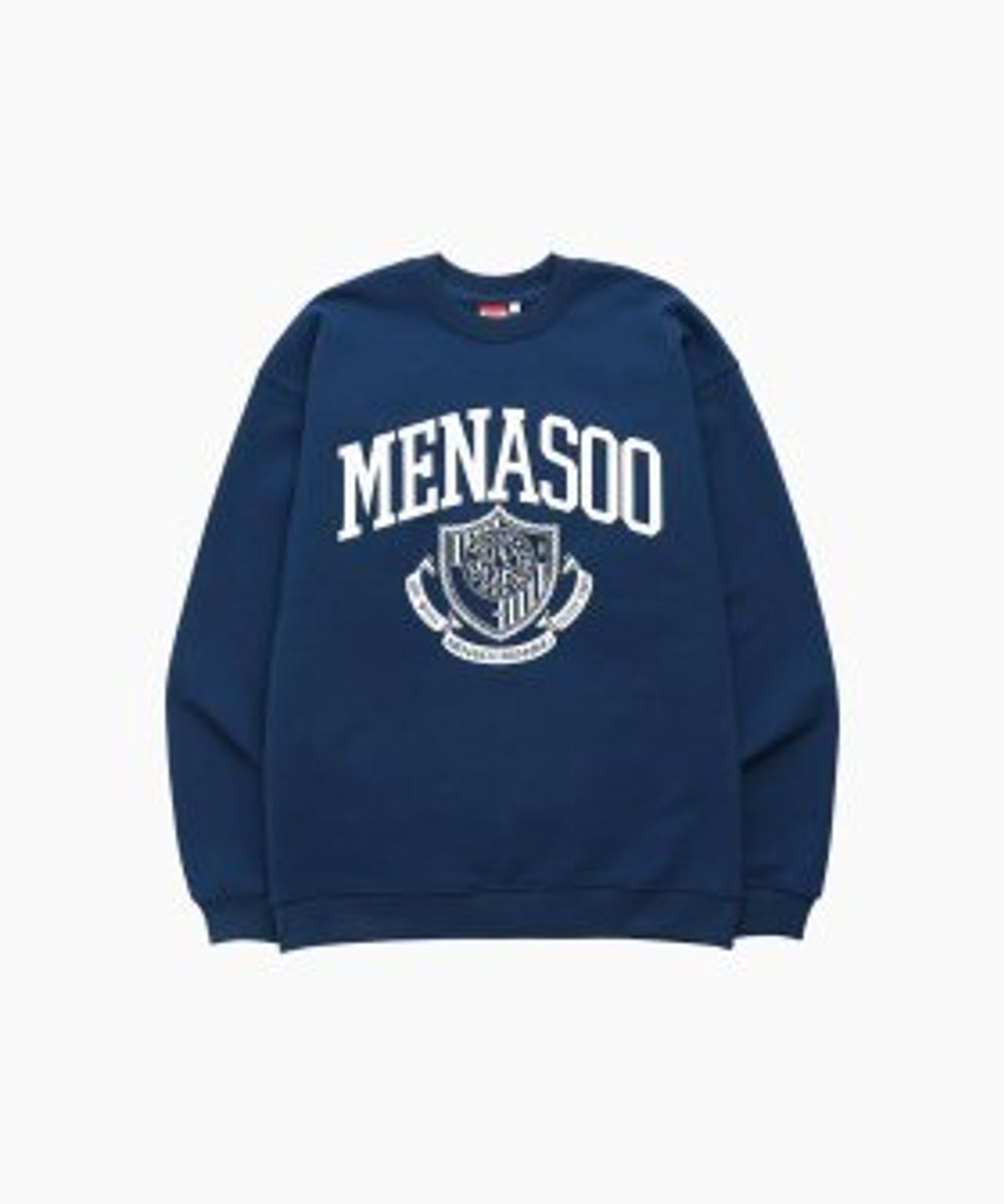 미나수(MENASOO) UNISEX CLASSIC EMBLEM SWEATSHIRT_NAVY