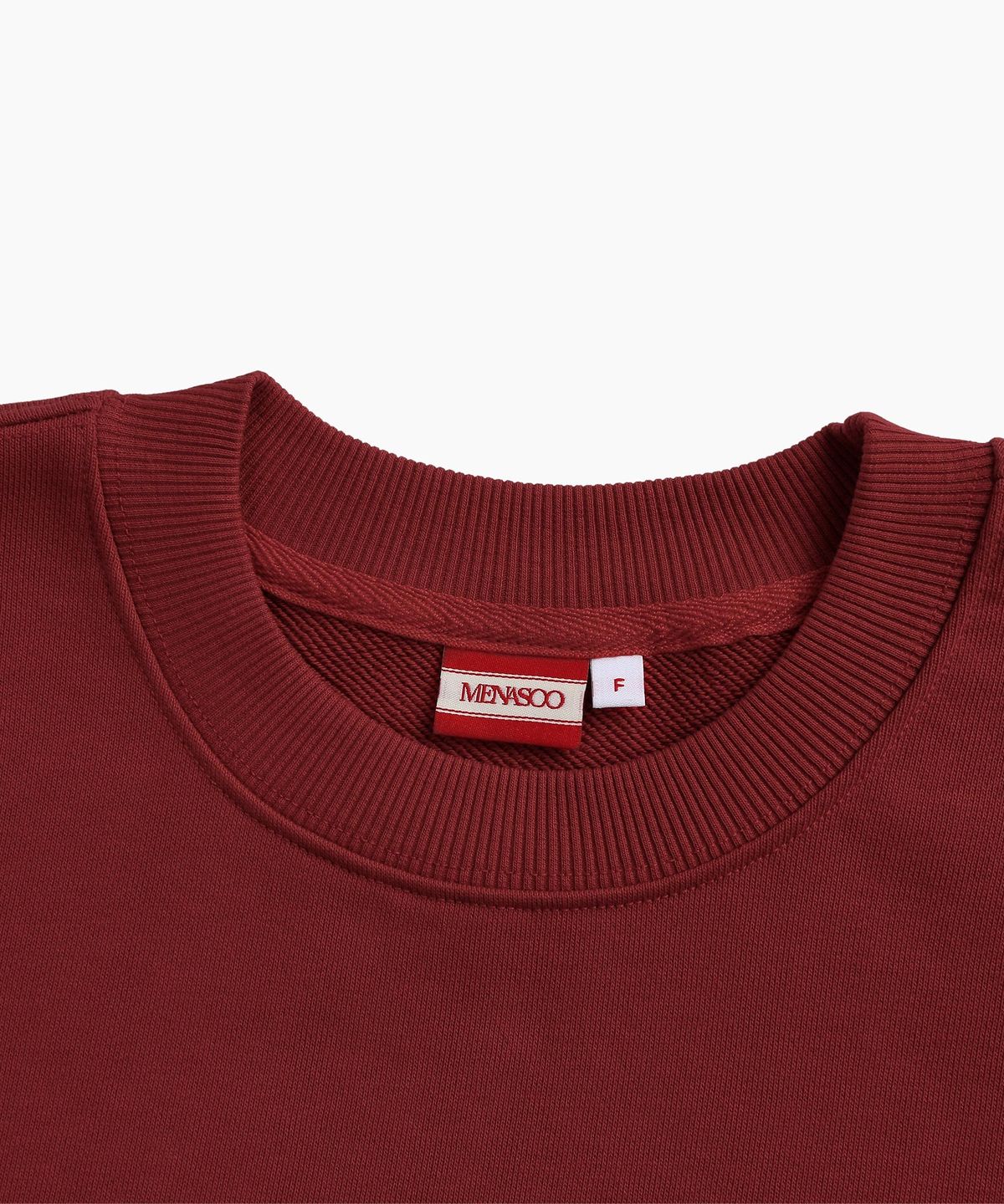 미나수(MENASOO) UNISEX CLASSIC EMBLEM SWEATSHIRT_RED