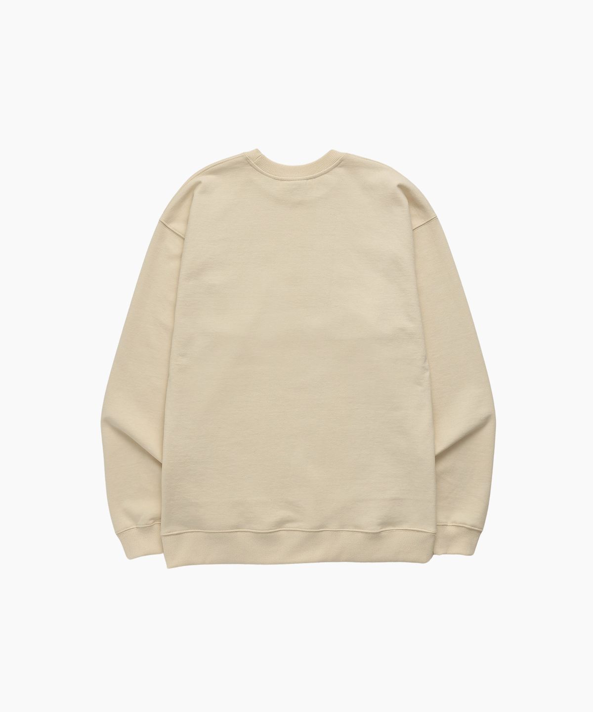 미나수(MENASOO) UNISEX CLASSIC EMBLEM SWEATSHIRT_IVORY