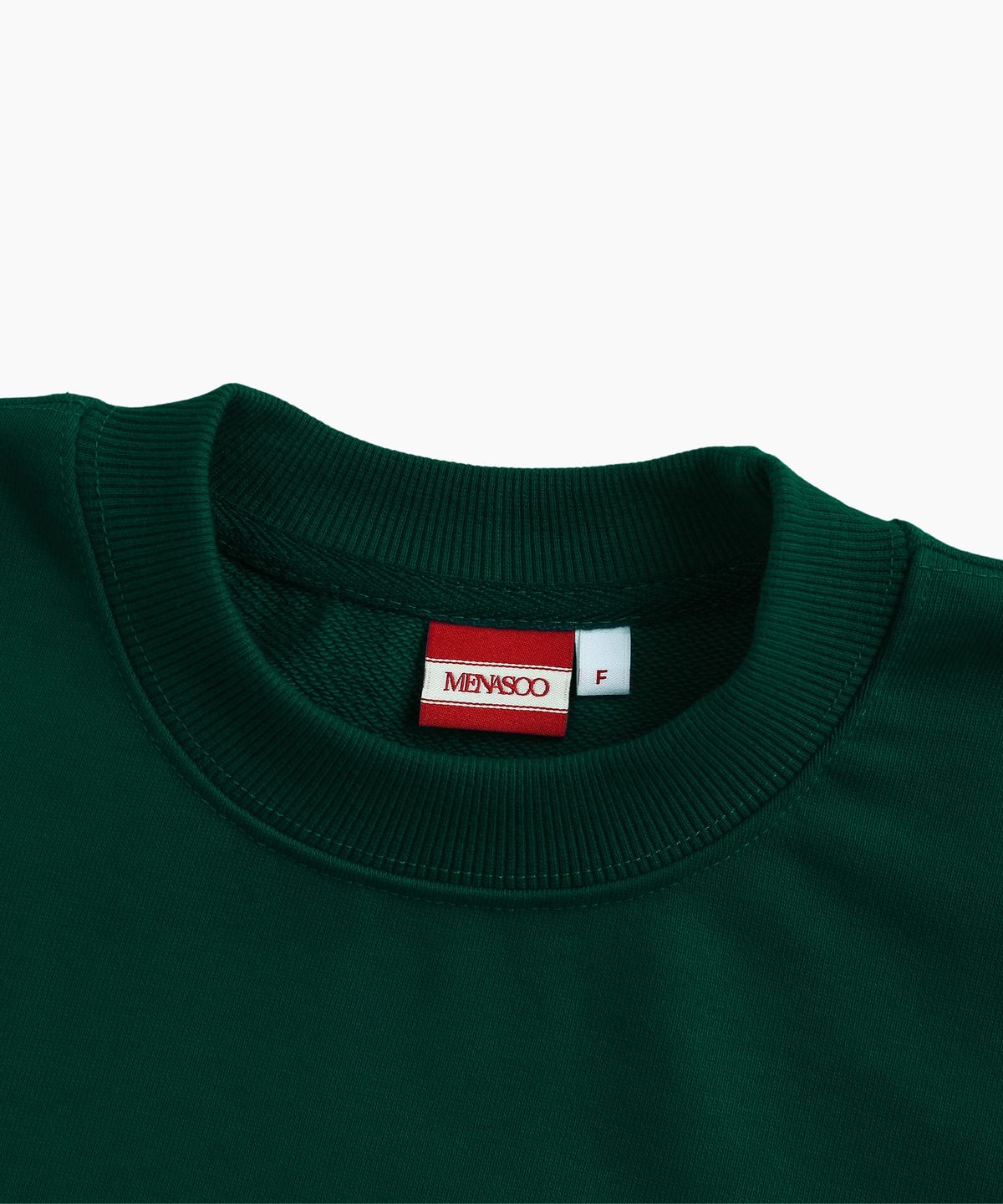 미나수(MENASOO) UNISEX CLASSIC EMBLEM SWEATSHIRT_GREEN