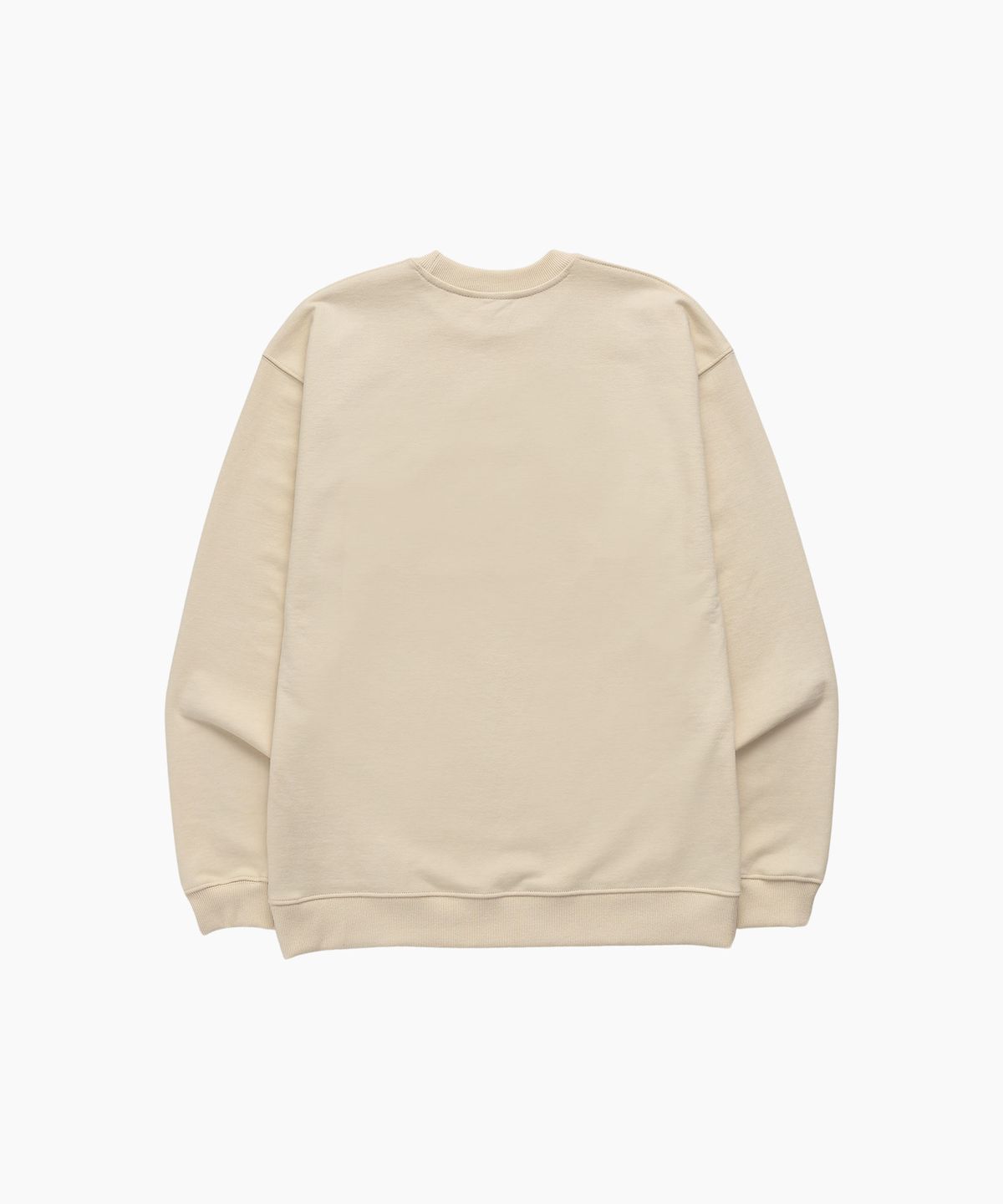 미나수(MENASOO) UNISEX MNS34 APPLIQUE SWEATSHIRT_IVORY