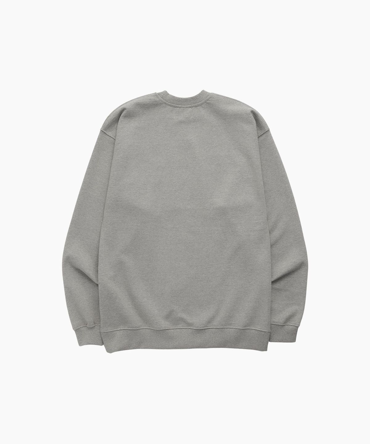 미나수(MENASOO) UNISEX MNS34 APPLIQUE SWEATSHIRT_GRAY