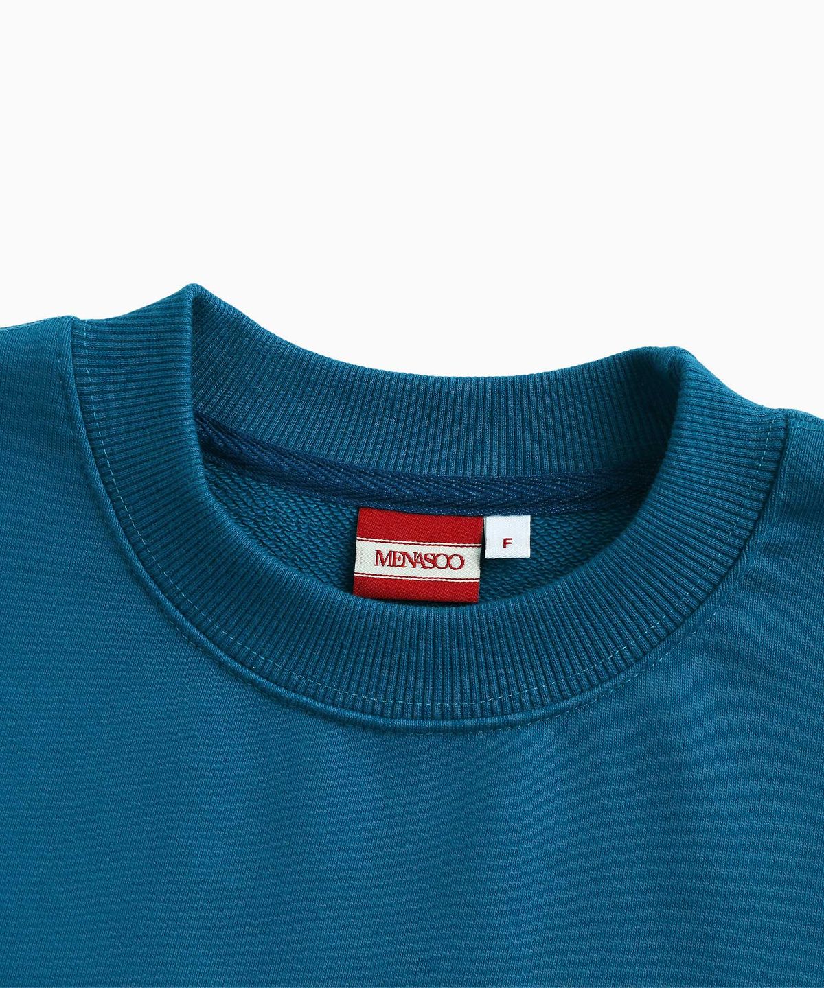 미나수(MENASOO) UNISEX_CIRCLE LOGO SWEATSHIRT_BLUE