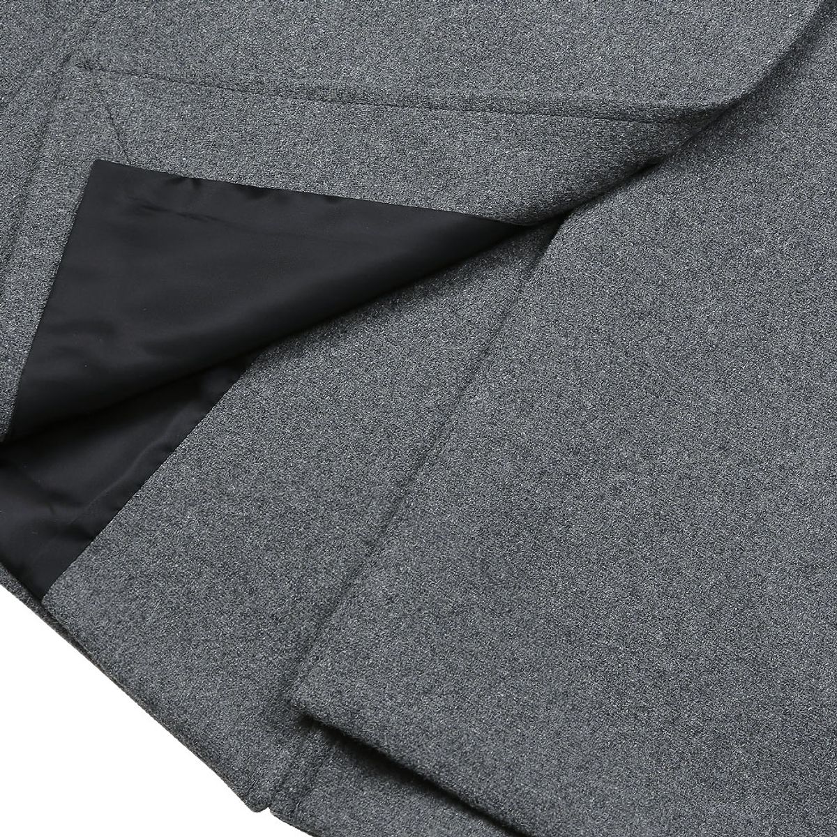 솔티(SORTIE) Bonheur Wool Balmacaan Coat (Gray)