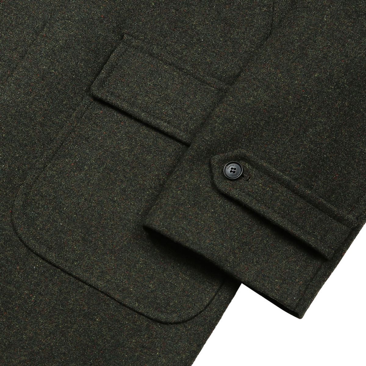 솔티(SORTIE) Bonheur Wool Balmacaan Coat (Khaki)