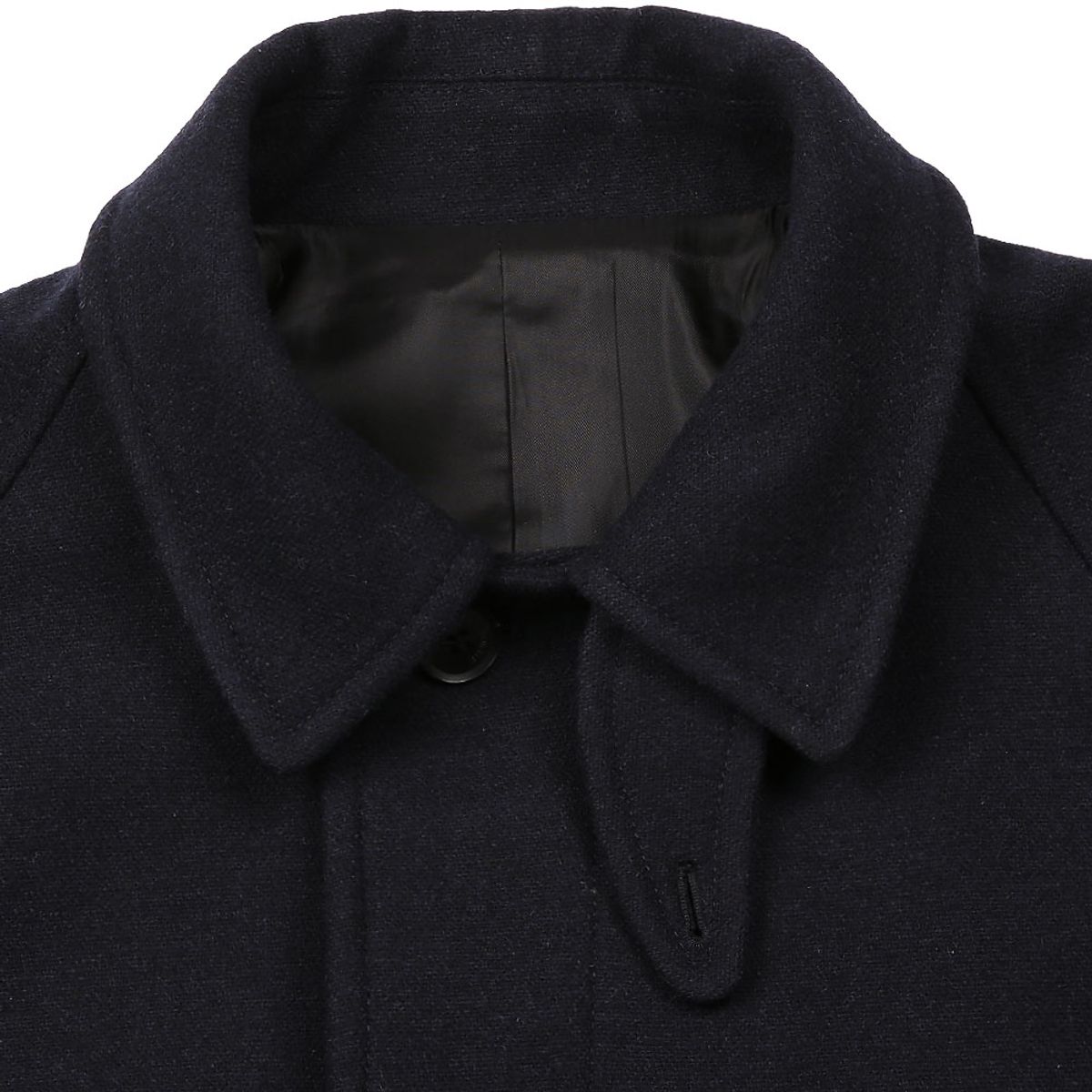 솔티(SORTIE) Bonheur Wool Balmacaan Coat (Navy)
