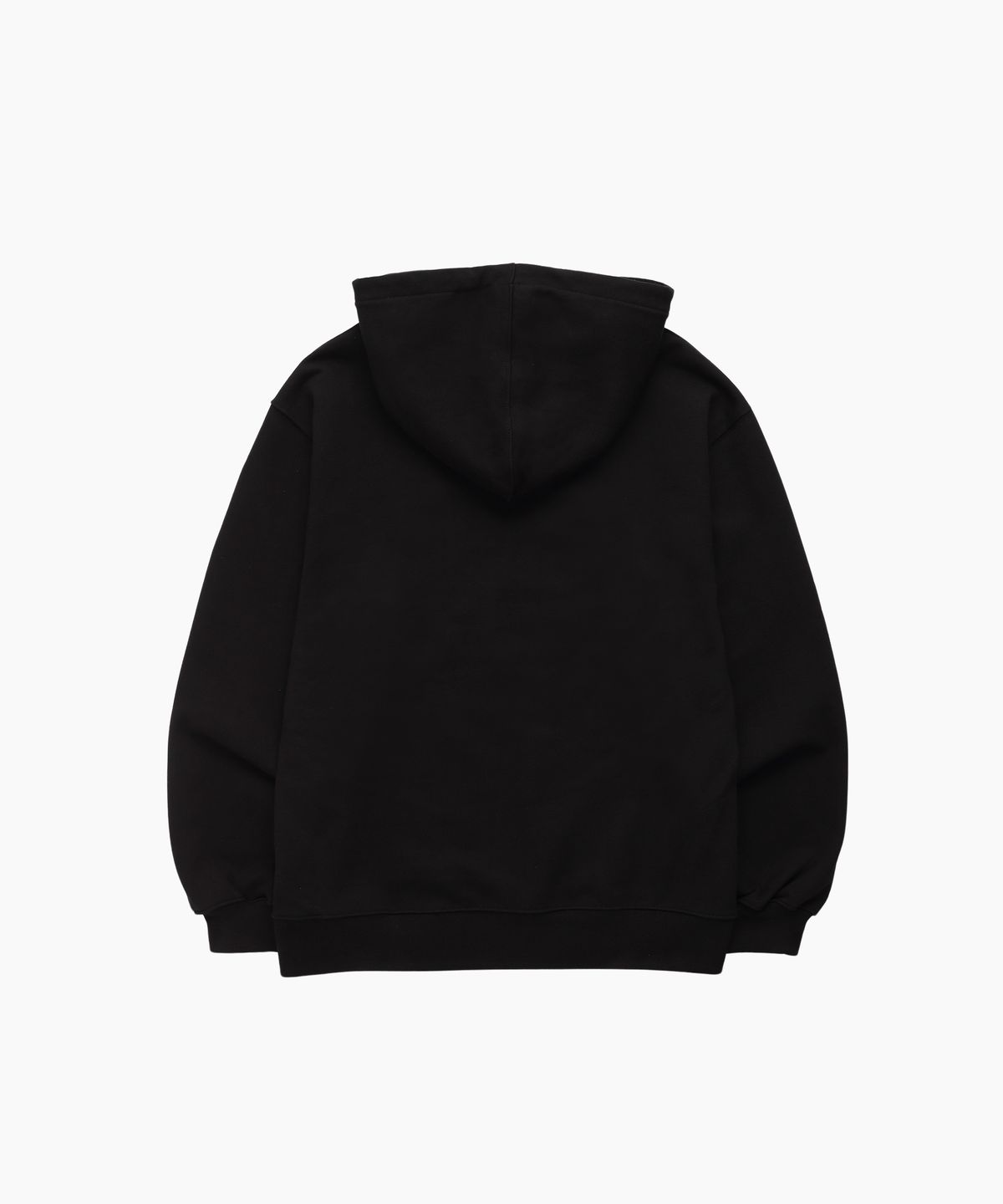 미나수(MENASOO) UNISEX CIRCLE LOGO HOODIE_BK