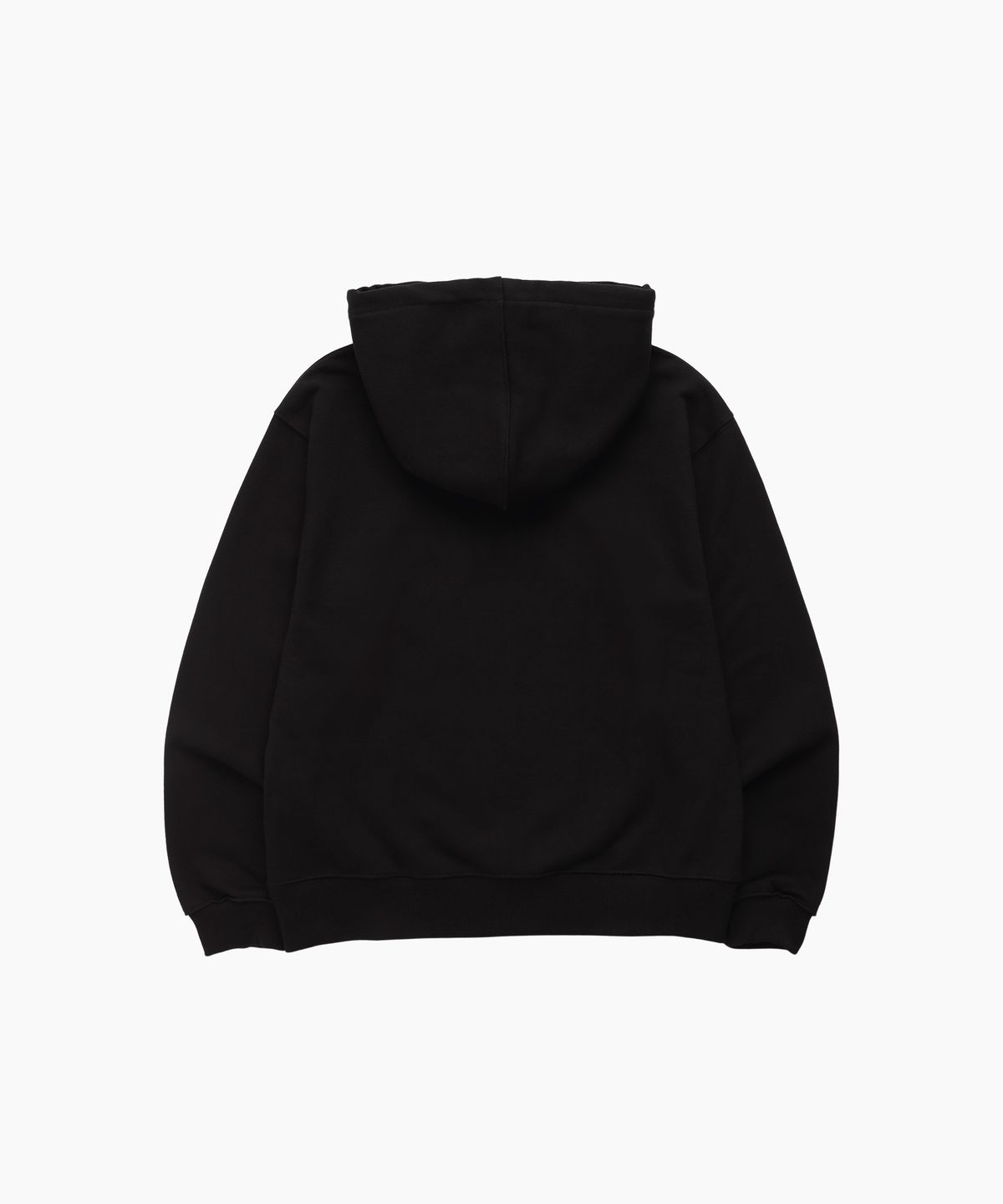 미나수(MENASOO) UNISEX CIRCLE LOGO HOODIE_BK