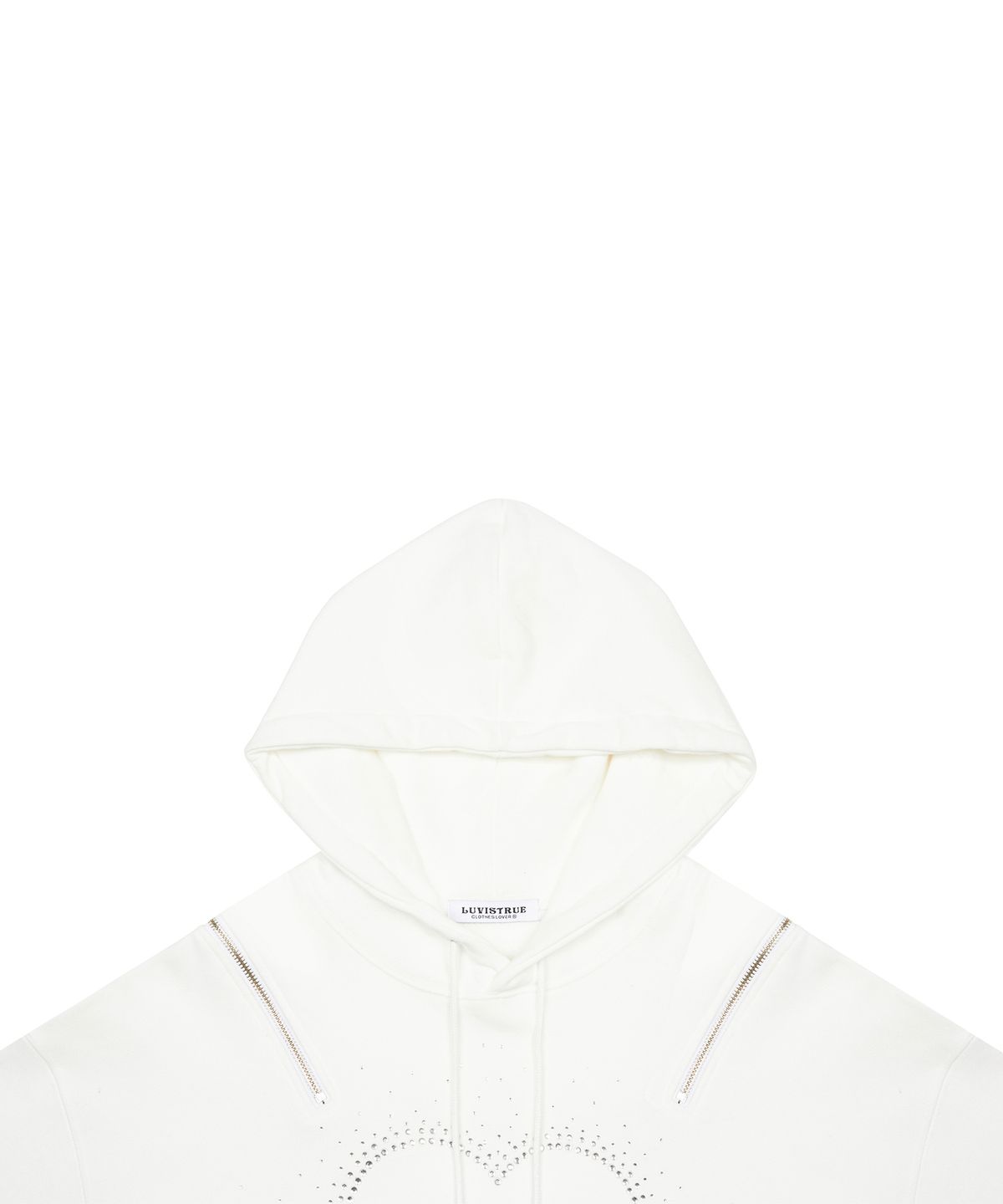 러브이즈트루(LUVISTRUE) AM ZIPPER HOODIE(WHITE)
