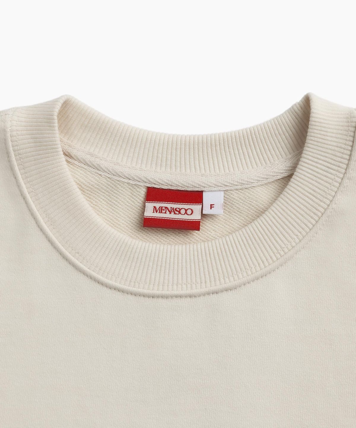 미나수(MENASOO) WOMEN SLOGAN LOOSE-FIT DRESS_IVORY