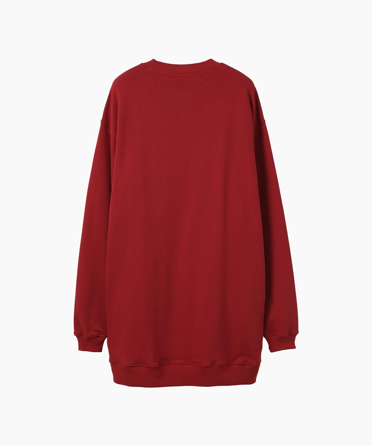 미나수(MENASOO) WOMEN SLOGAN LOOSE-FIT DRESS_RED