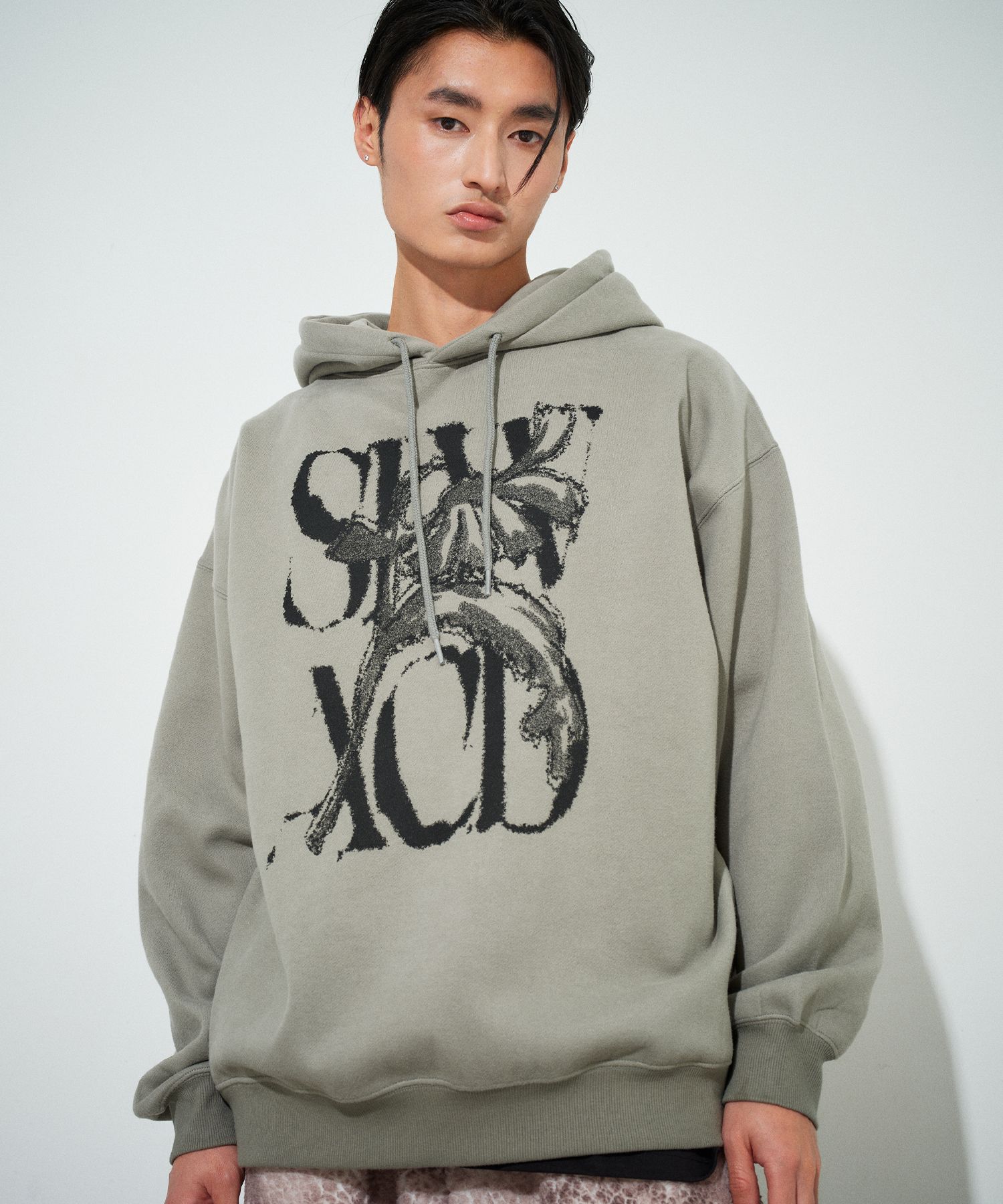 ★韓国人気★SLOW ACID★PEACH SKIN RUSTY LOGO SWEATSHIRTS SLOWACID】送料・関税込☆PEACH SKIN RUSTY LOGO SWEATSHIRTS