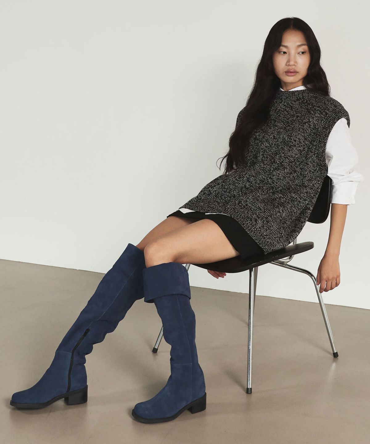 트윗비피(TWVP) 리페이 니하이 부츠 Re Fei Knee-High Boots 23F53BL