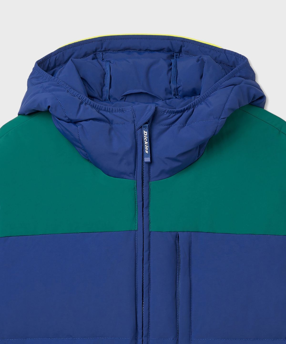 디키즈(DICKIES) 릴렉스드 컬러 블록 패딩 재킷 Sodalite Blue