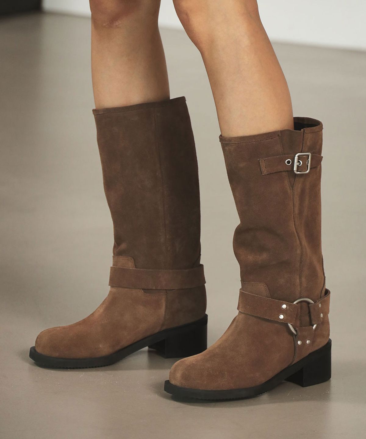 트윗비피(TWVP) 문 바이커 미들 부츠  Moon Biker Middle Boots 23S54CO
