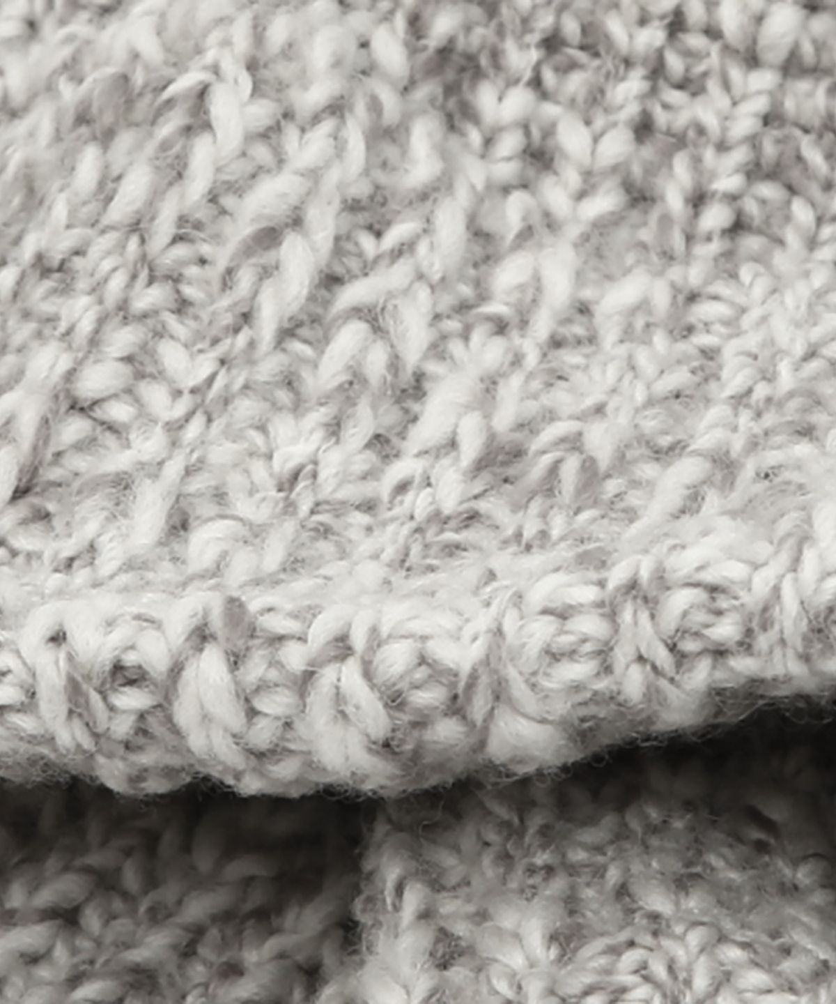 언더컨트롤 스튜디오(UNDERCONTROL STUDIO) 울 아크릴 혼방 롱 기장 겨울 니트 비니 FLOW BEANIE / CROSS WAVE WOOL / GREY