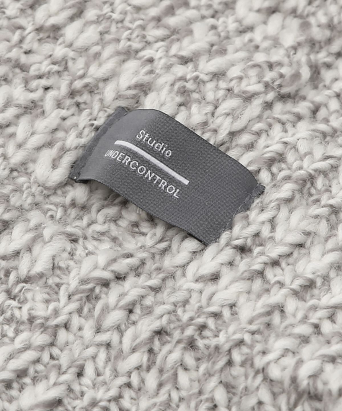언더컨트롤 스튜디오(UNDERCONTROL STUDIO) 울 아크릴 혼방 롱 기장 겨울 니트 비니 FLOW BEANIE / CROSS WAVE WOOL / GREY