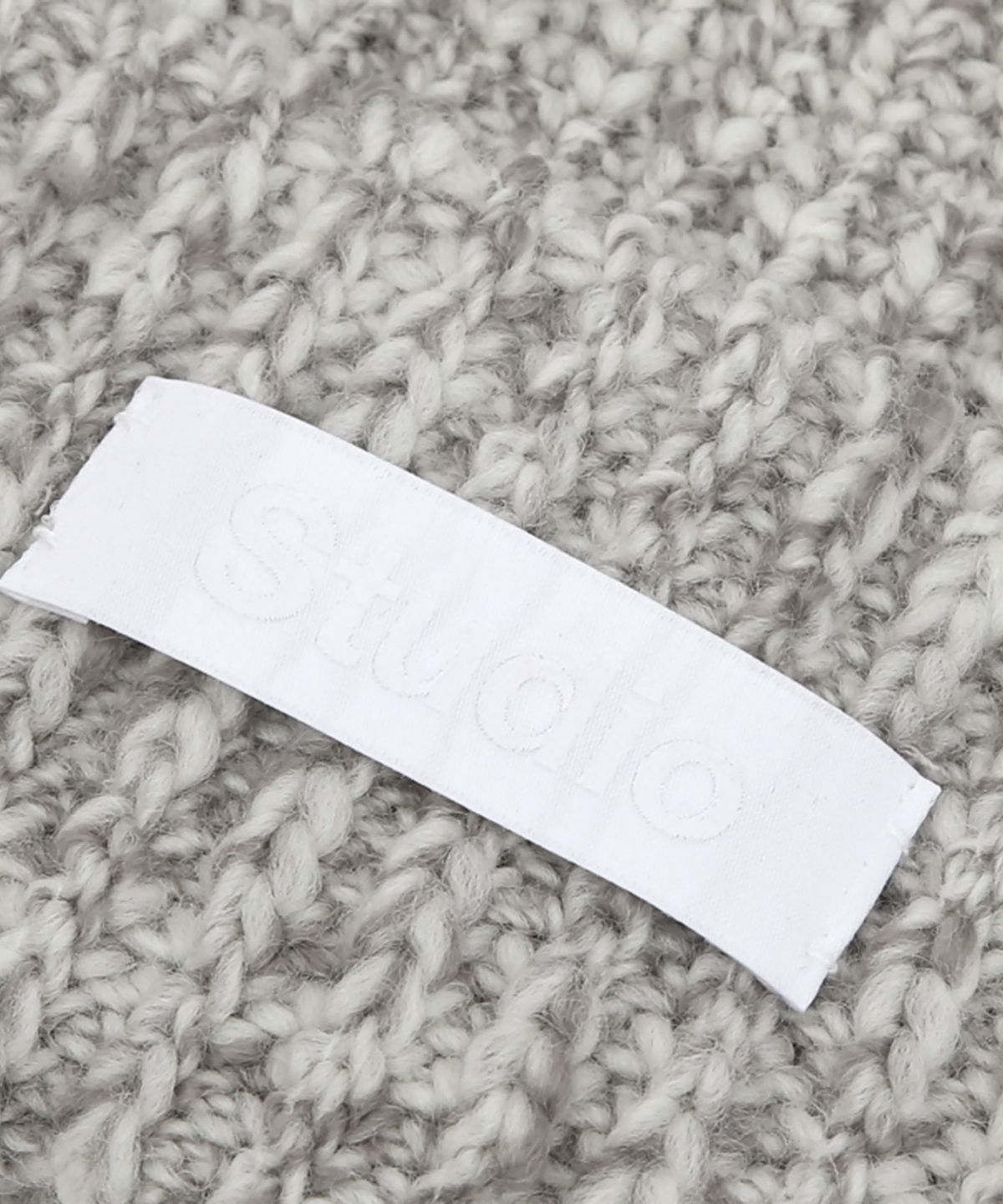 언더컨트롤 스튜디오(UNDERCONTROL STUDIO) 울 아크릴 혼방 롱 기장 겨울 니트 비니 FLOW BEANIE / CROSS WAVE WOOL / GREY